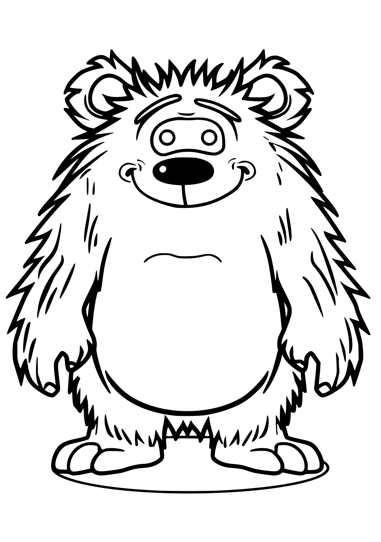 huggy wuggy coloring page hedgehog, bear, gorilla, lion, gruffalo, free downloads