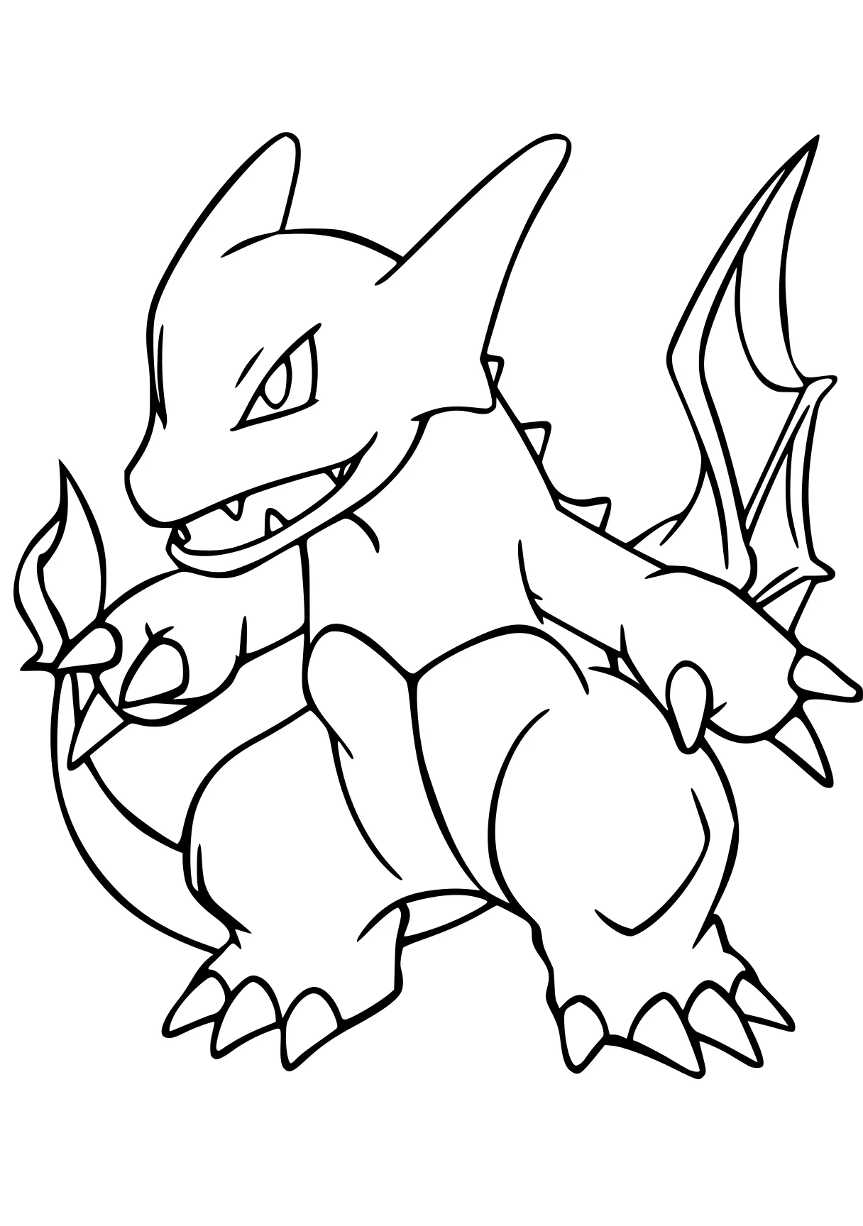 pokemon coloring sheets charizard, dragon, toothless, triceratops, destoroyah, free page downloads