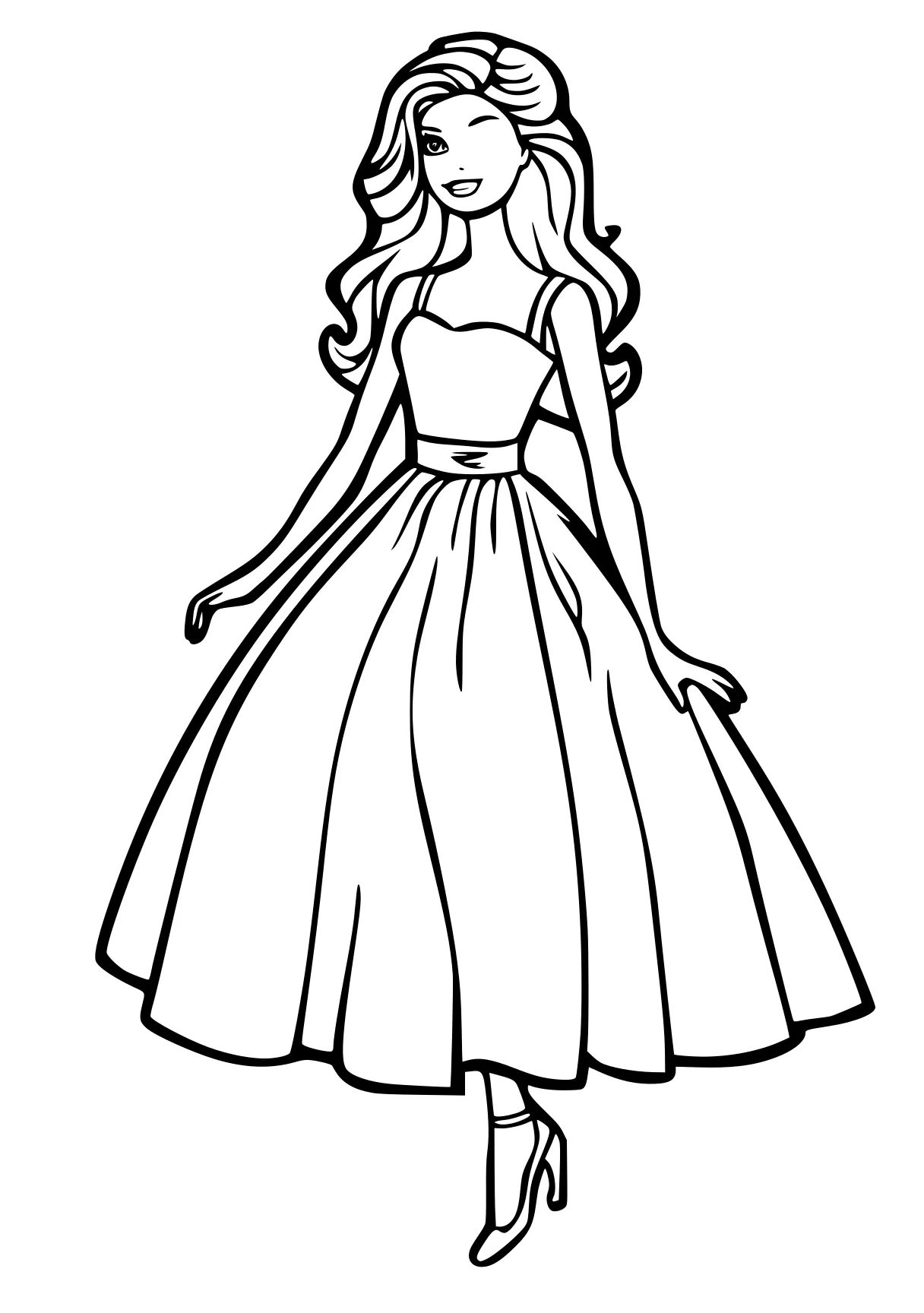 barbie doll coloring pages rosalina, princess, dresses, cinderella, free page downloads