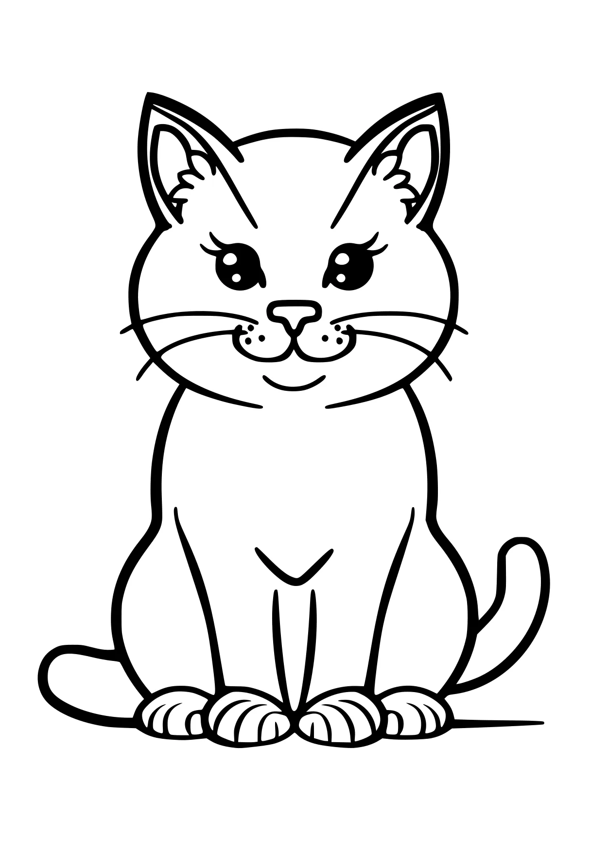 kitten coloring page, cat, kitty, aristocats, free downloads