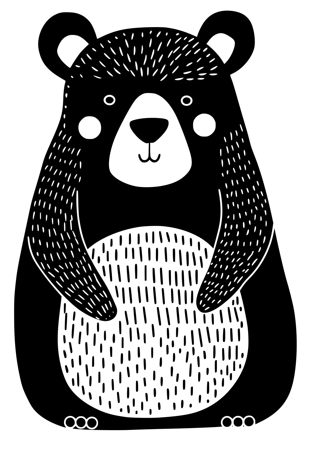 bear coloring page bear, panda, bears, illustrator, raccoon, free downloads