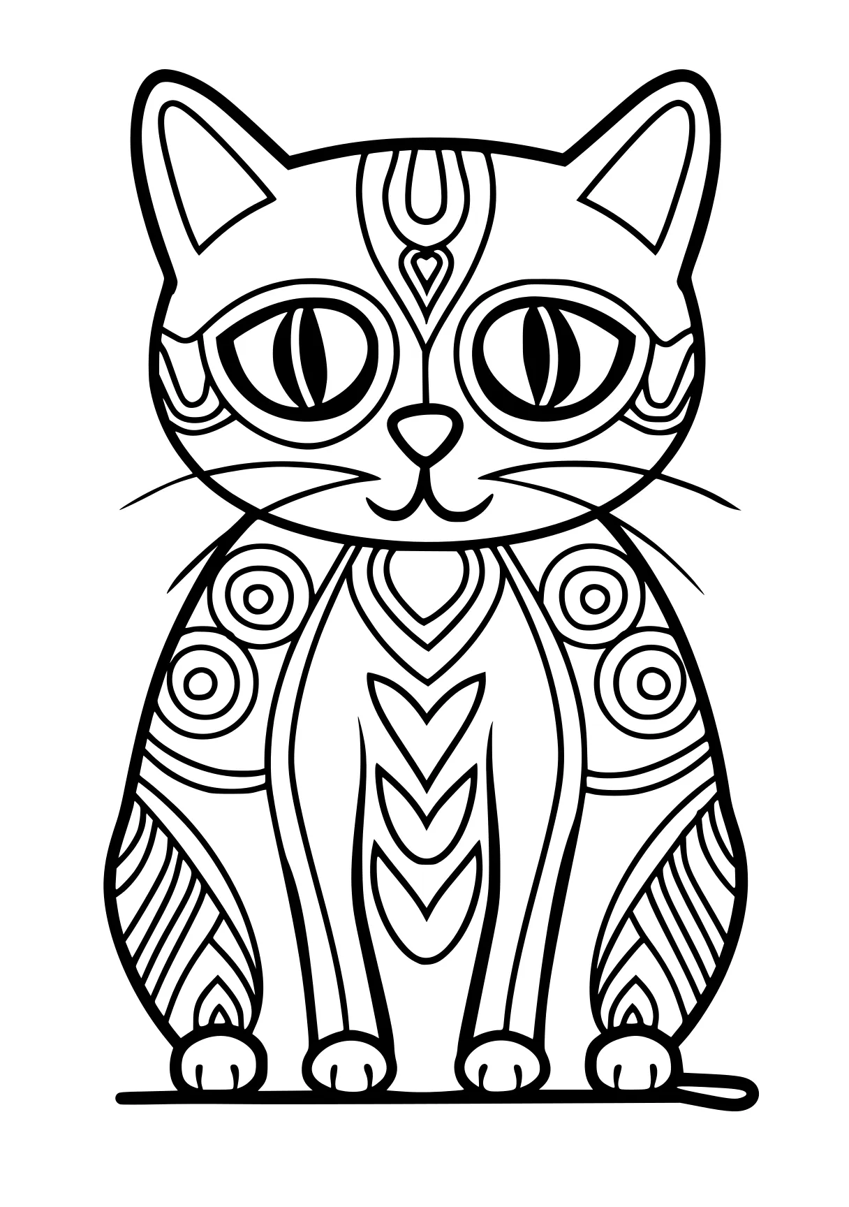 color by number sheets, owl, cat, ornament, free coloring page downloads