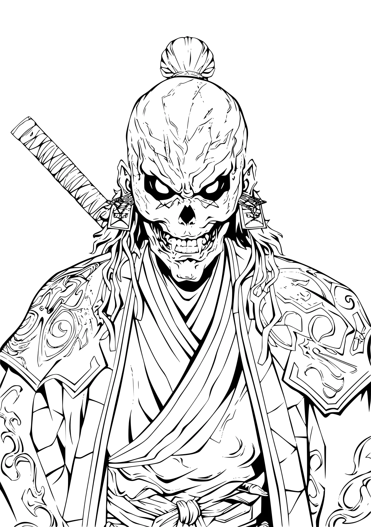 demon slayer coloring pages tanjiro, shin, jason, katana, jiren, free page downloads