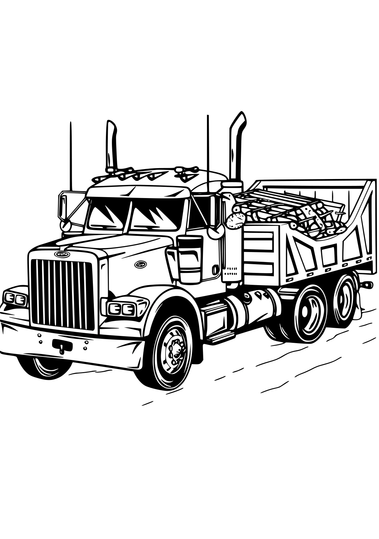 truck coloring pages truck, semi, trucks, transportation, vehicle, free page downloads