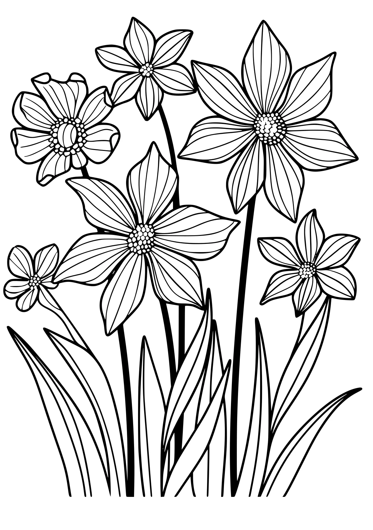 spring time coloring pages, flowers, tulip, flower, free page downloads