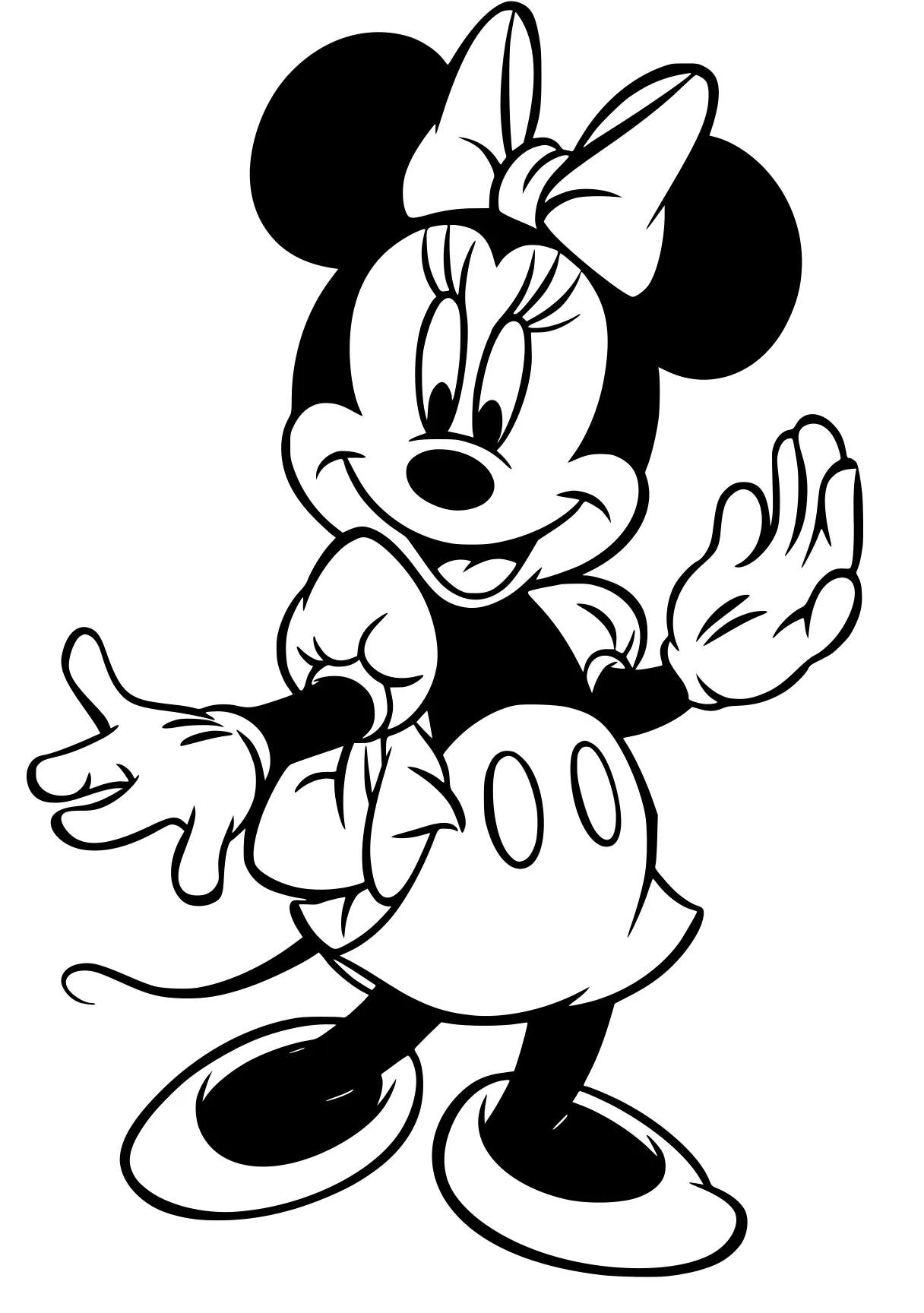 minnie mouse coloring page mickey, minnie, mouse, goofy, disney, free downloads