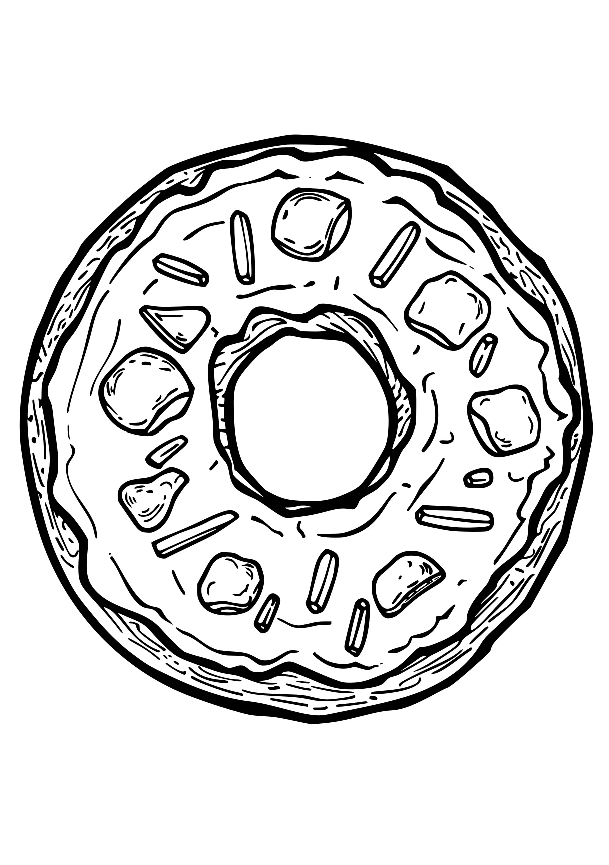 donut coloring page donut, dot, rings, round, wheel, free downloads