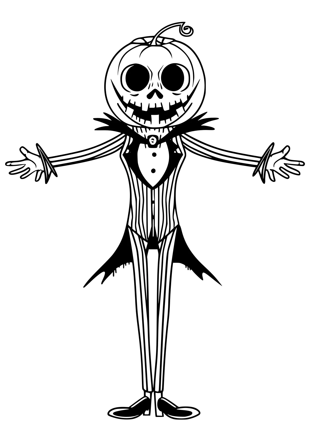 jack skellington coloring page skellington, skeleton, scarecrow, bendy, muertos, free downloads