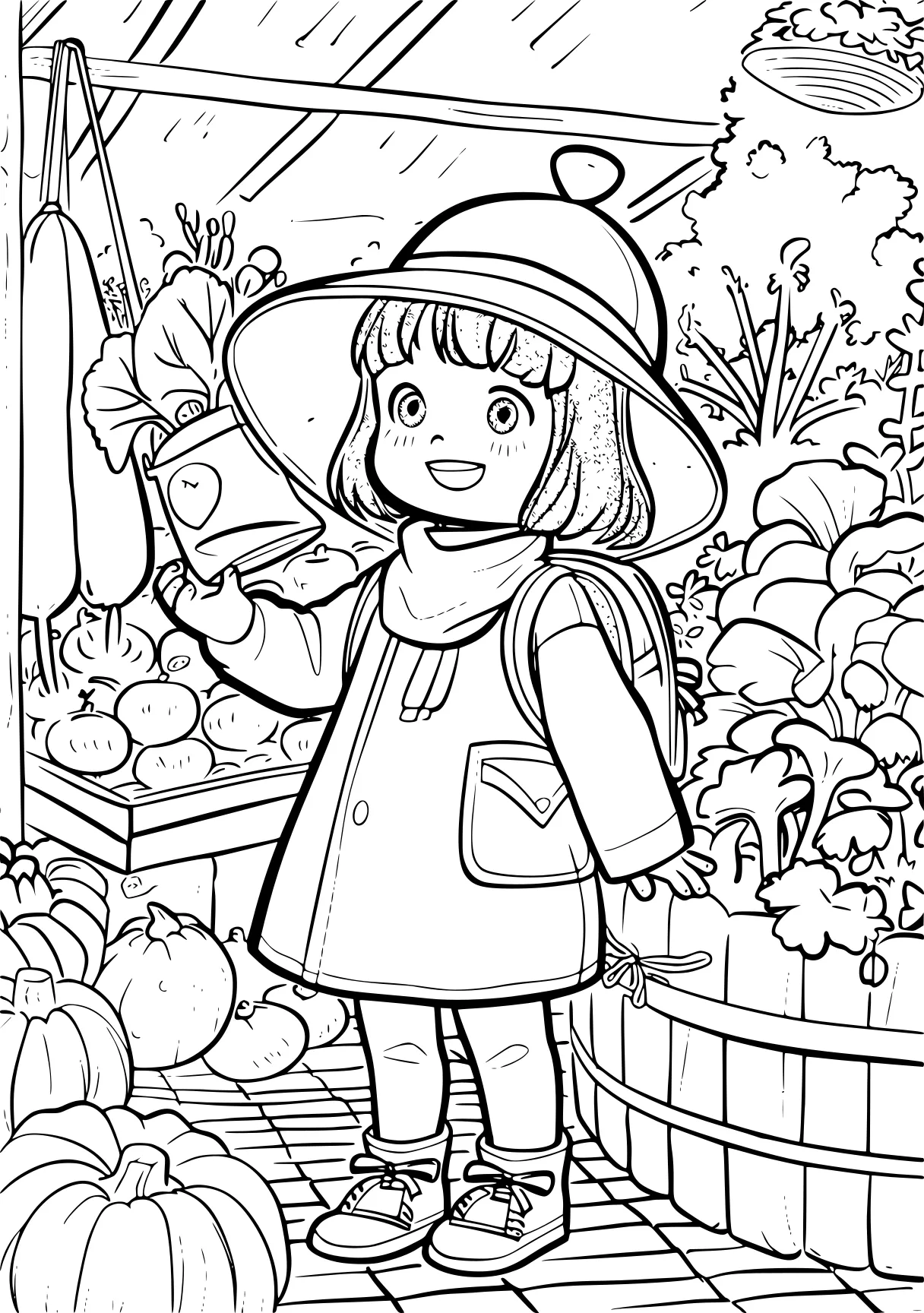 garten of banban coloring pages, vegetables, vegetable, dora, free page downloads