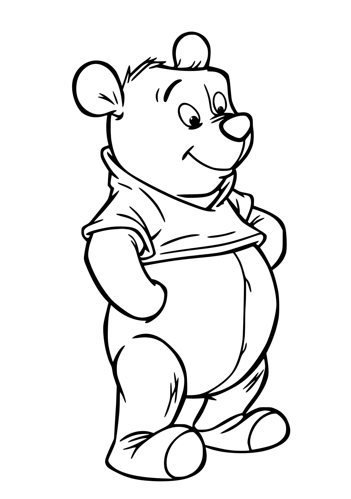 pooh coloring pages pooh, piglet, bear, winnie, fazbear, free page downloads