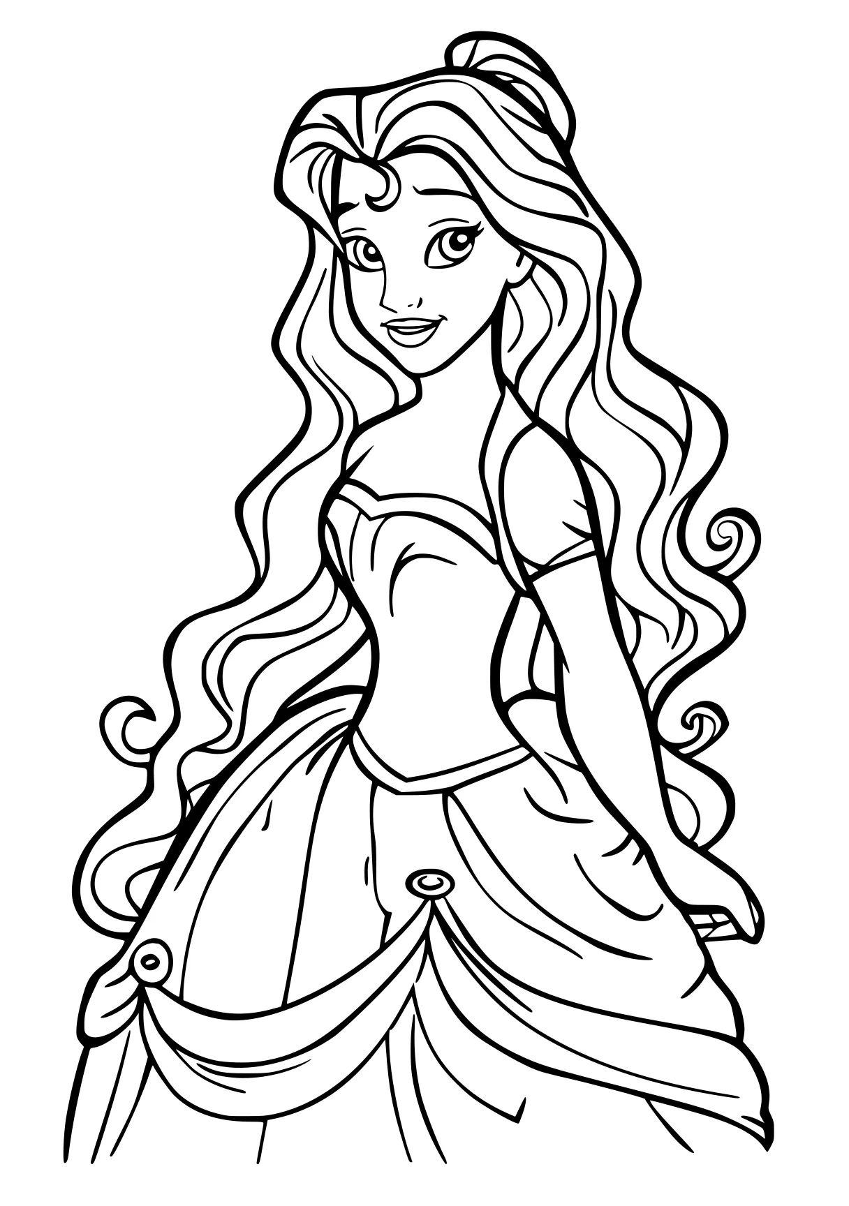 coloring pages printable disney rapunzel, tangled, jasmine, free page downloads