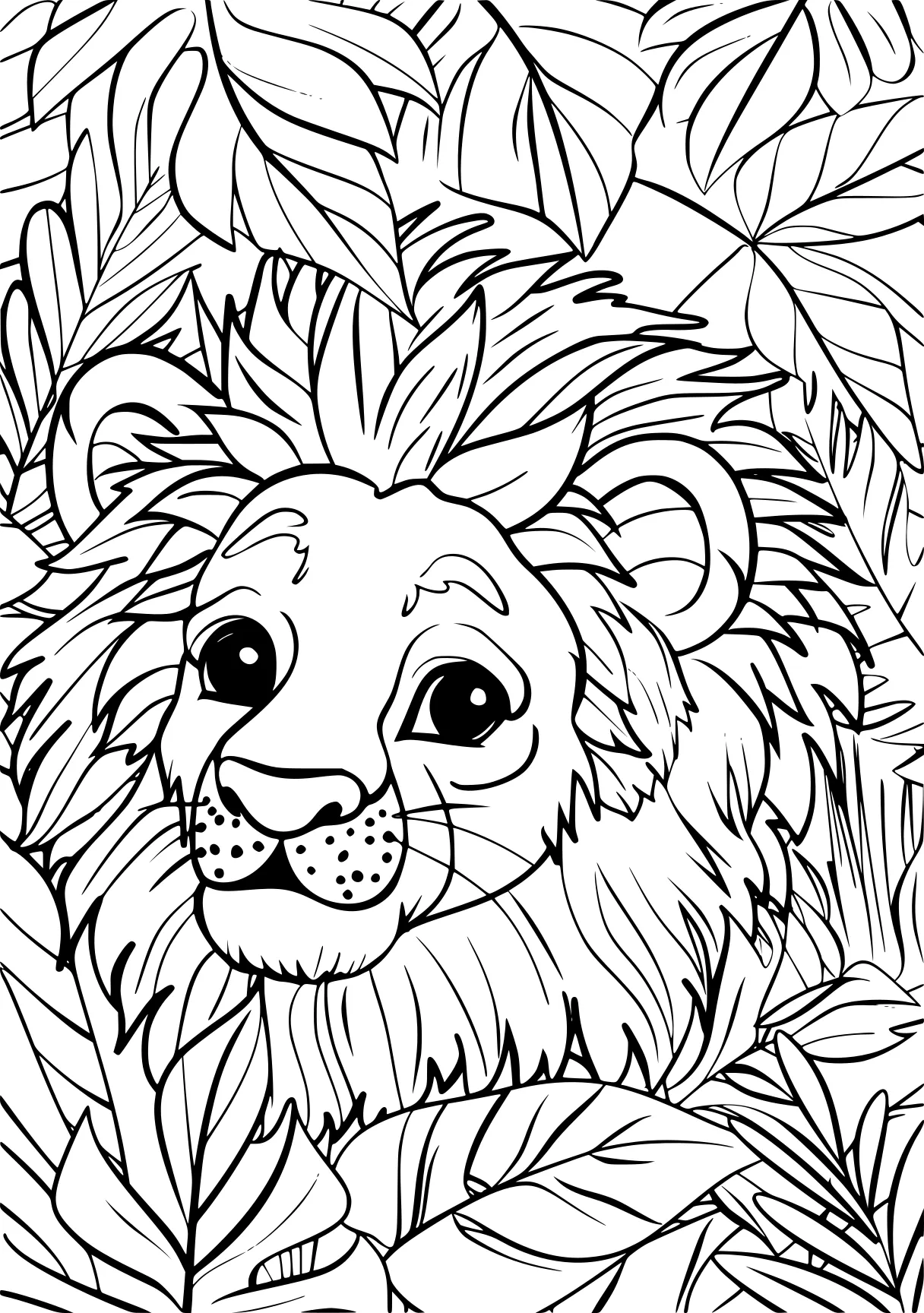 coloring pages for adults animals lion, colouring, coloring, free page downloads