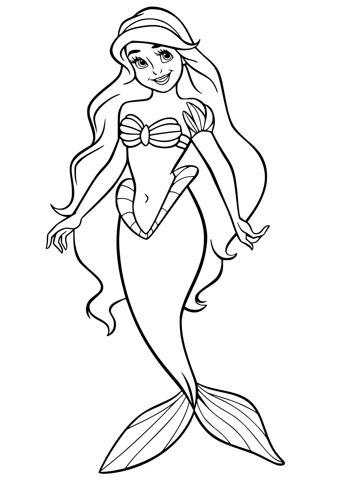 ariel mermaid coloring pages mermaid, ariel, siren, moana, jasmine, free page downloads