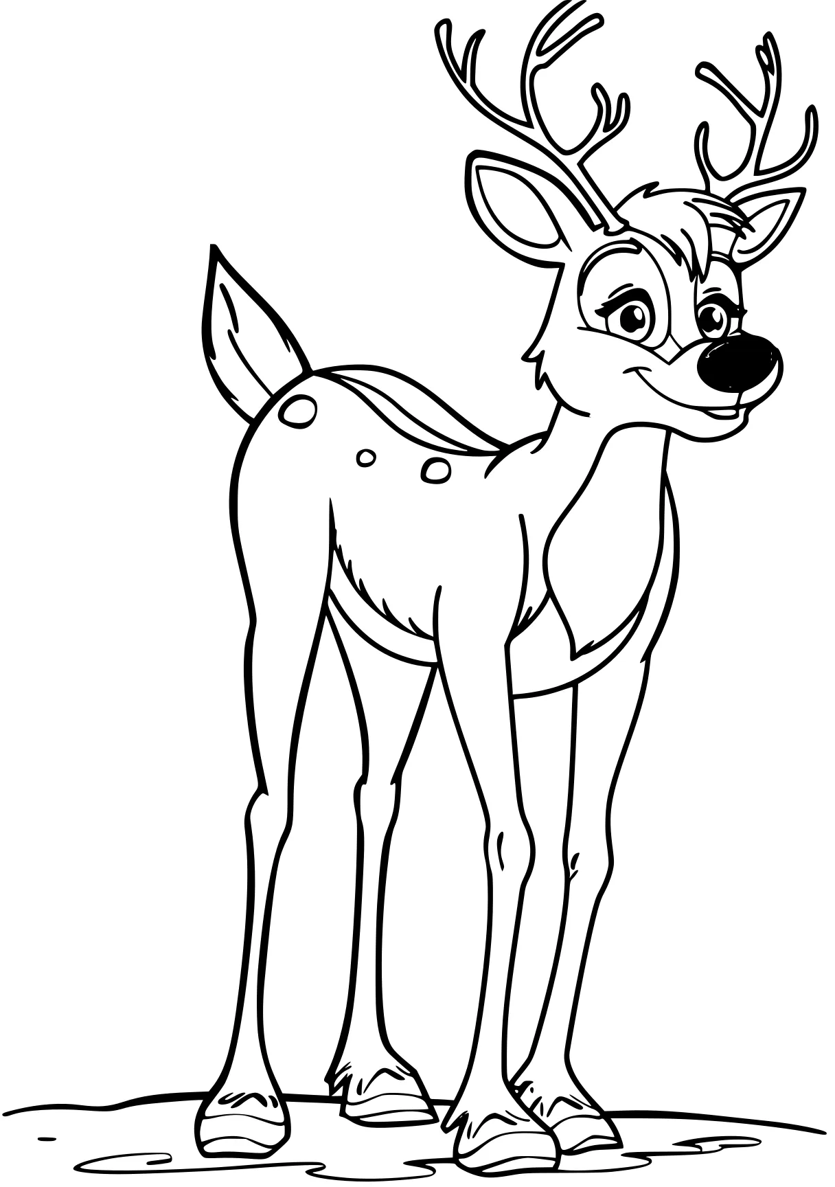 rudolph the red nosed reindeer coloring pages deer, bambi, rudolph, reindeer, kangaroo, free page downloads