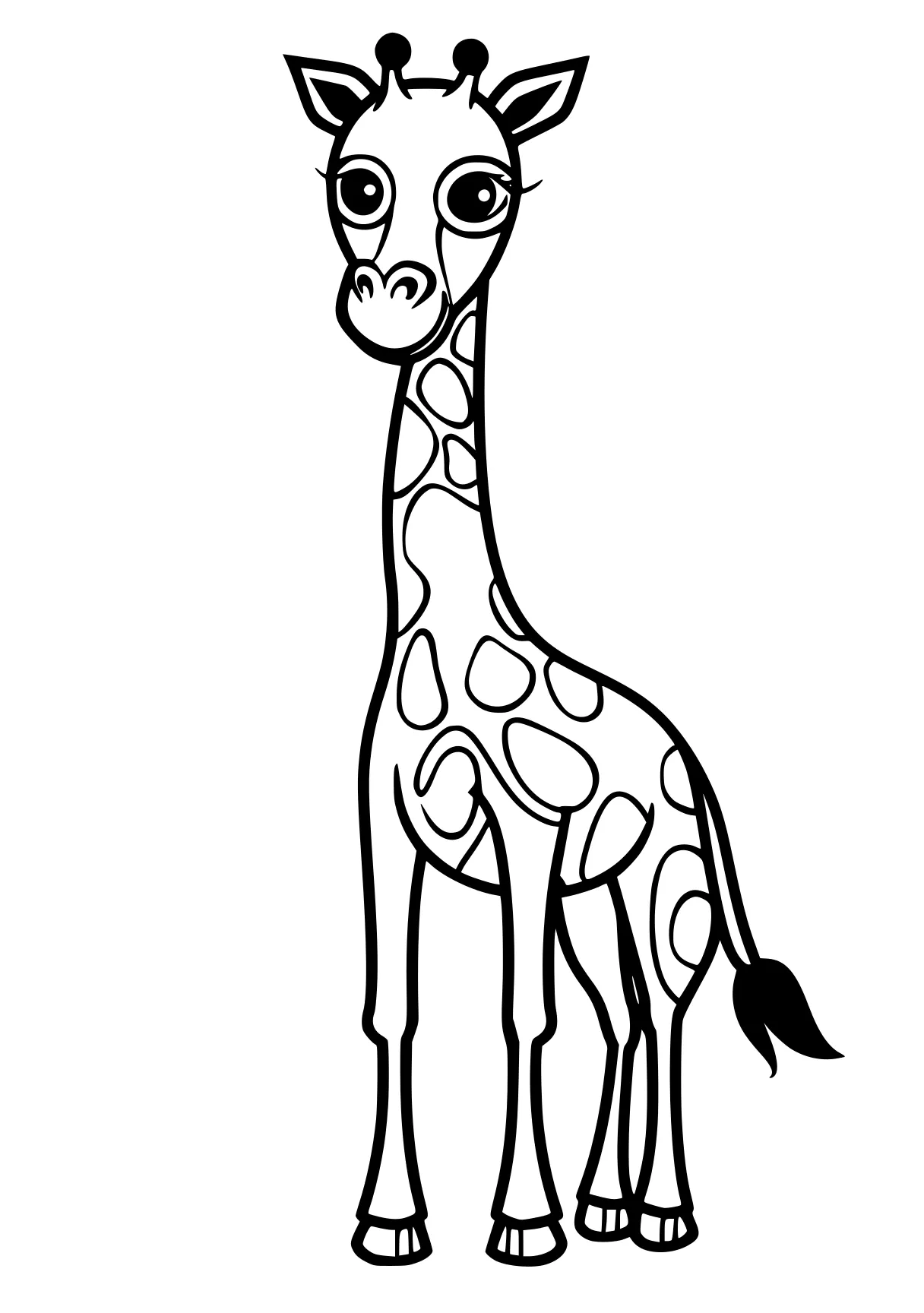 animal coloring pages giraffe, llama, brachiosaurus, camel, deer, free page downloads