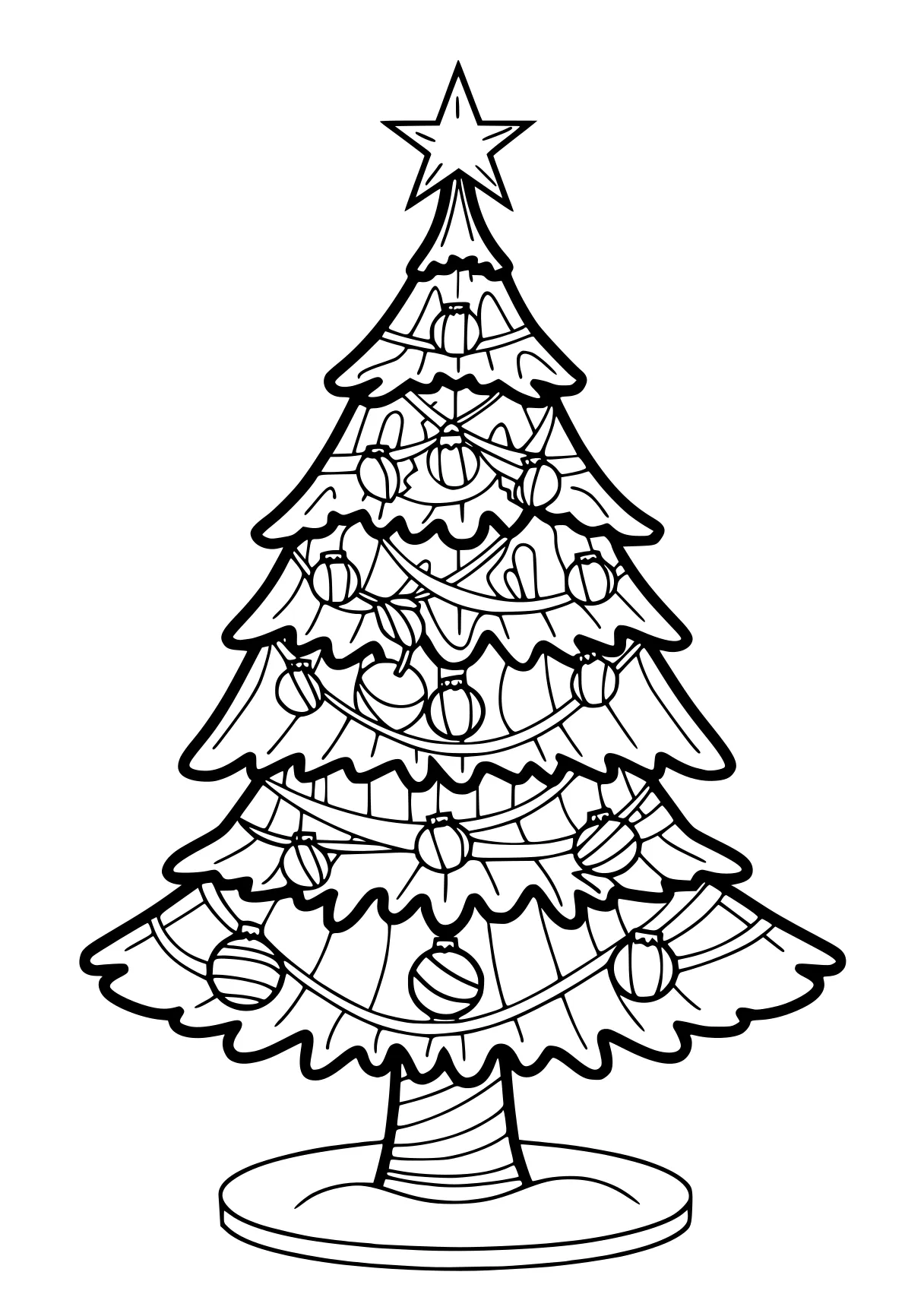 christmas tree coloring page ornament, tree, merry, free downloads