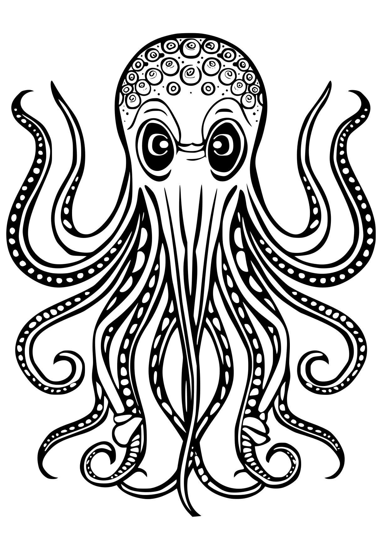 sea creature coloring page octopus, creature, squidward, patrol, design, free downloads