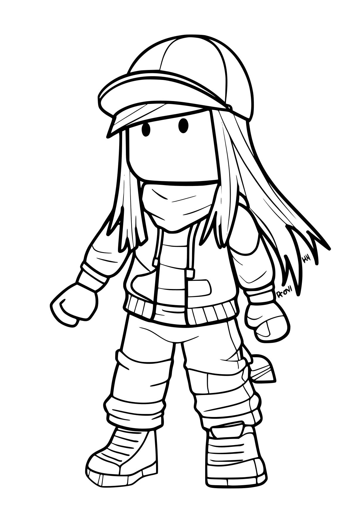 coloring pages roblox knuckles, chibi, kakashi, beanie, firefighter, free page downloads