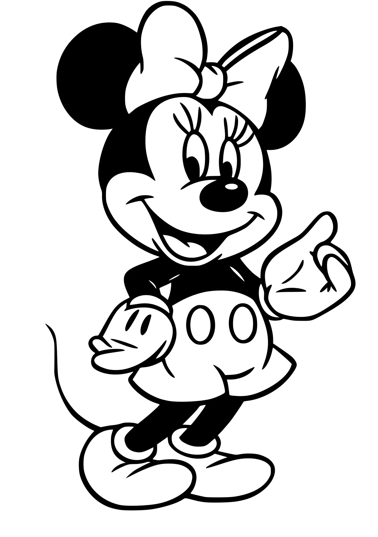 minnie coloring page mickey, mouse, minnie, disney, goofy, free downloads