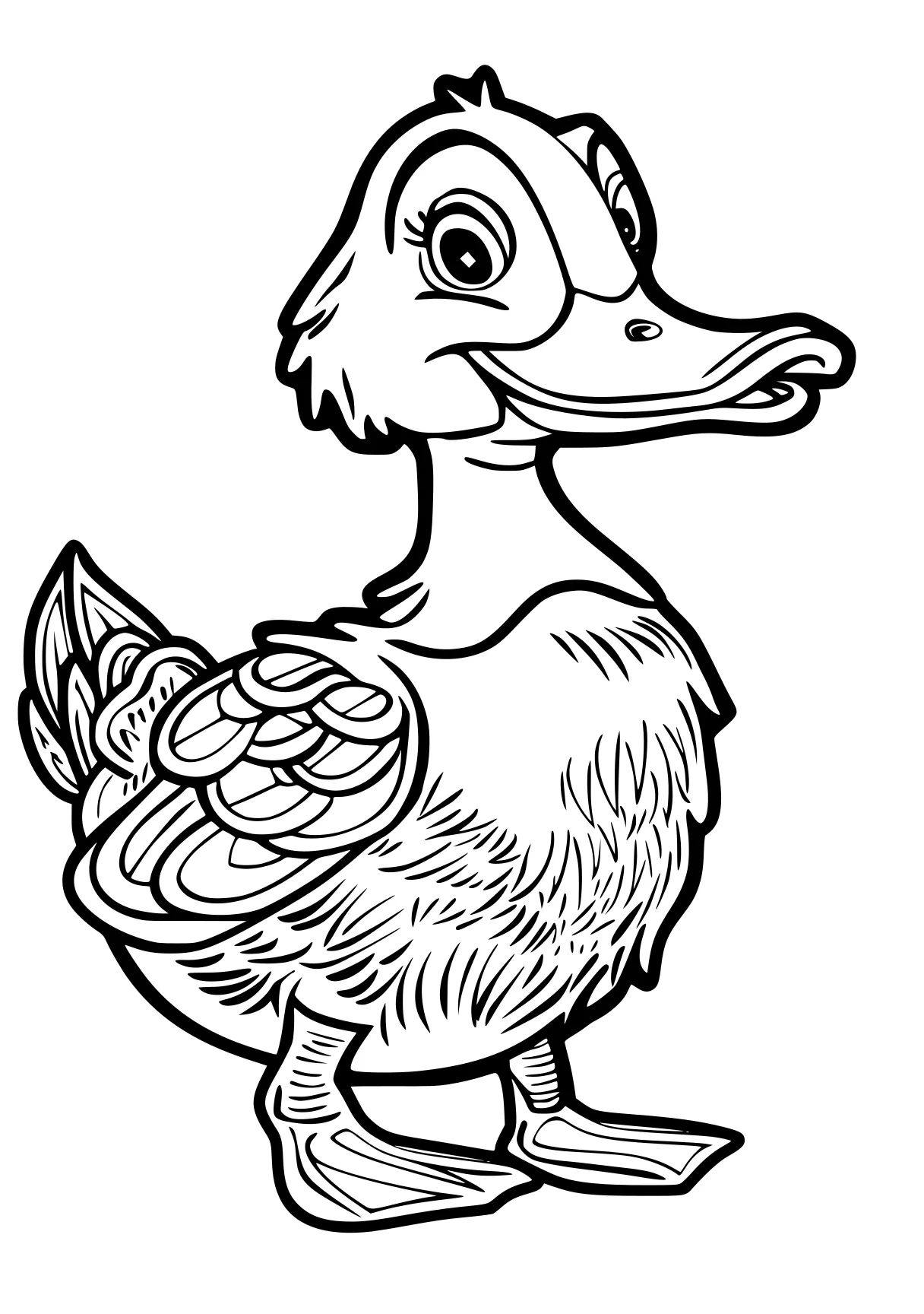 duck coloring page duck, chick, bird, donald, rooster, free downloads