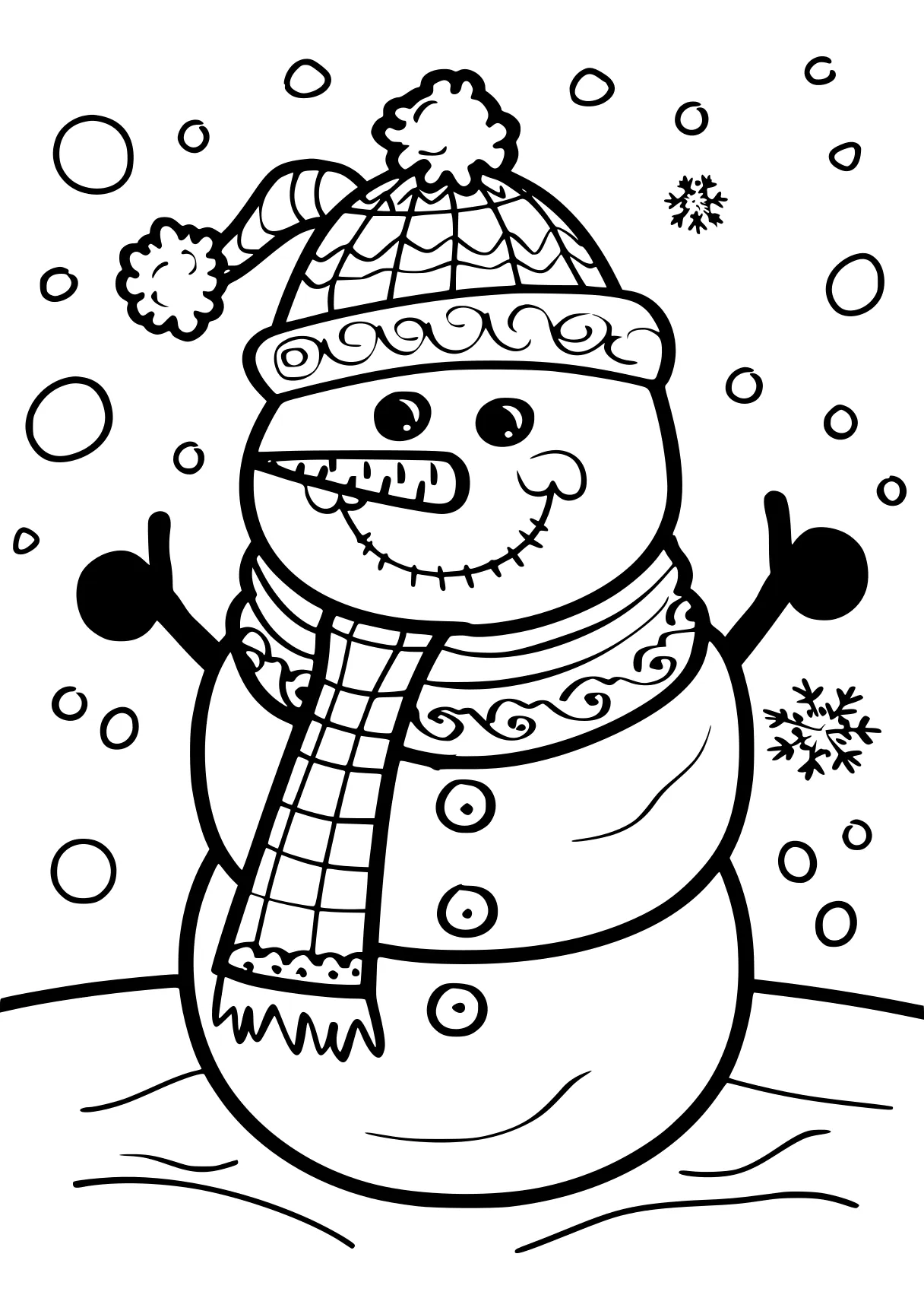 easy christmas coloring pages snowman, claus, winter, free page downloads