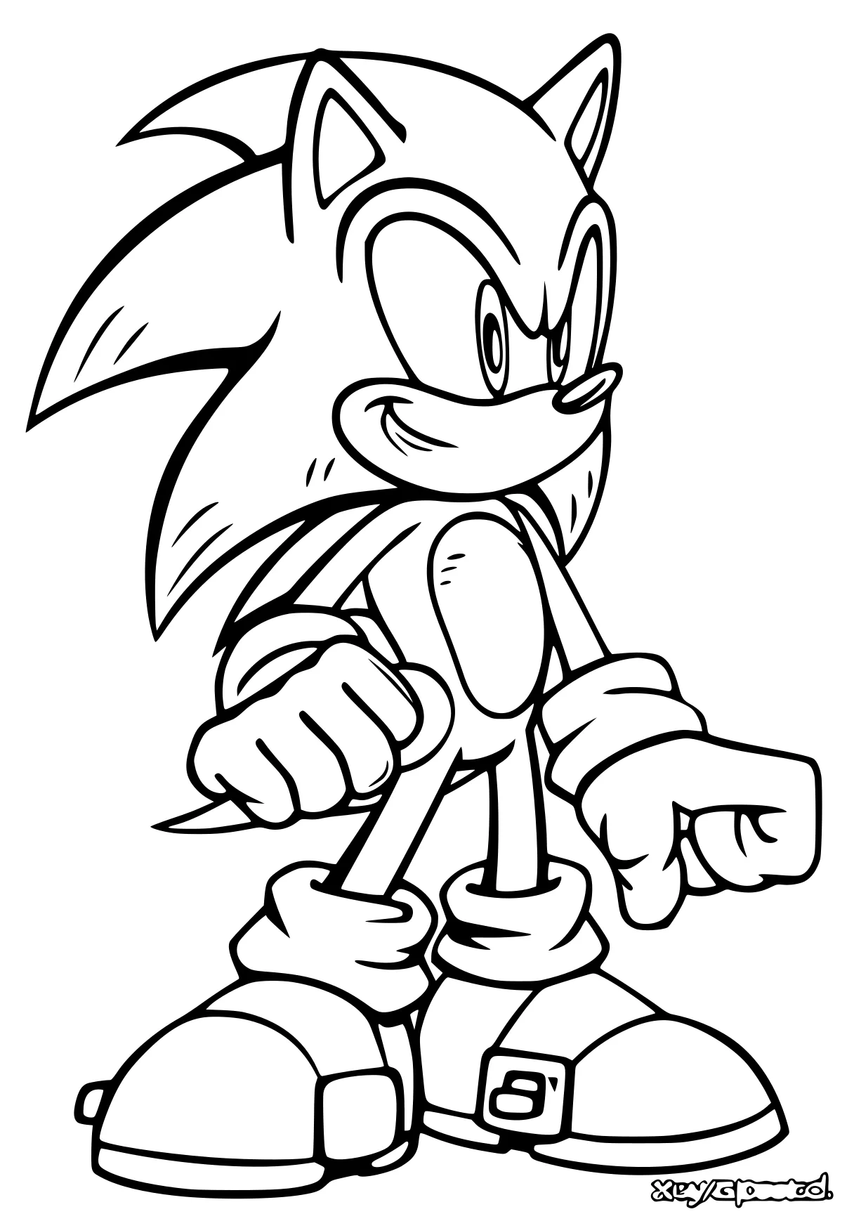 sonic coloring pages knuckles, sonic, tails, hedgehog, bart, free page downloads