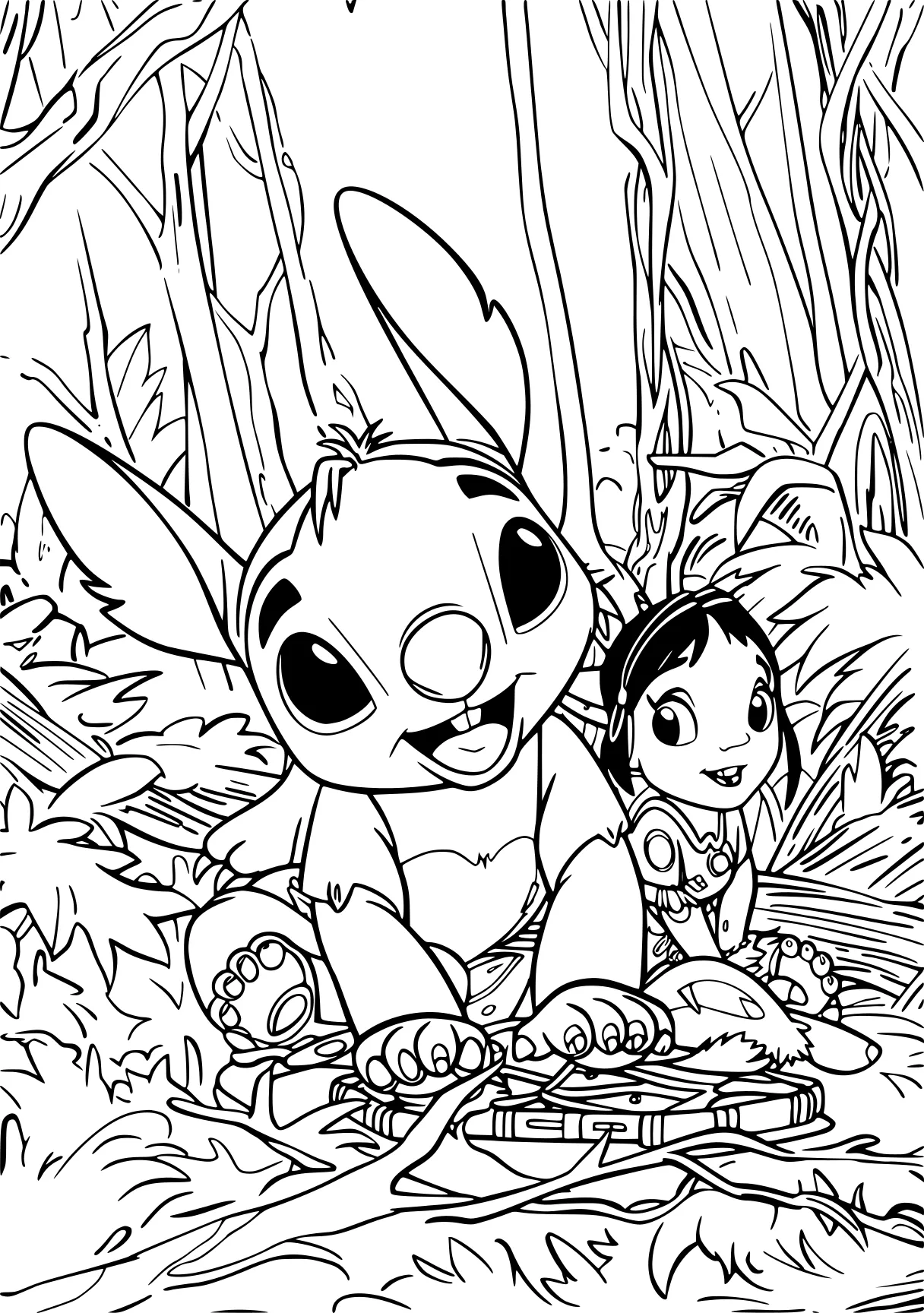 lilo and stitch coloring pages bugs, stitch, insects, insect, bunnies, free page downloads