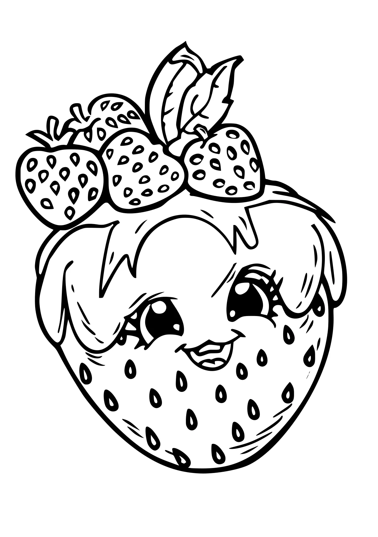 shopkin coloring page strawberry, fruit, cherry, ladybug, apple, free downloads