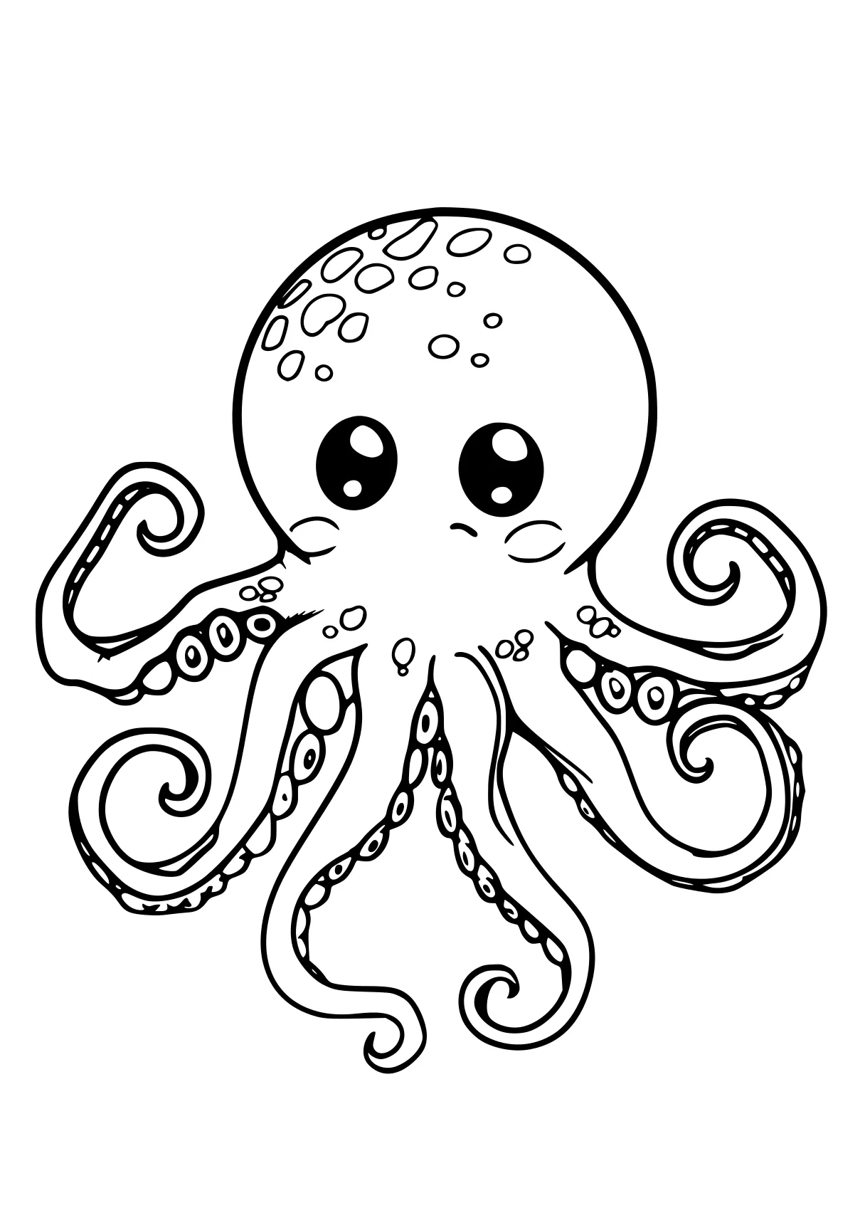 printable coloring book octopus, patrol, illustrator, jellyfish, thing, free page downloads