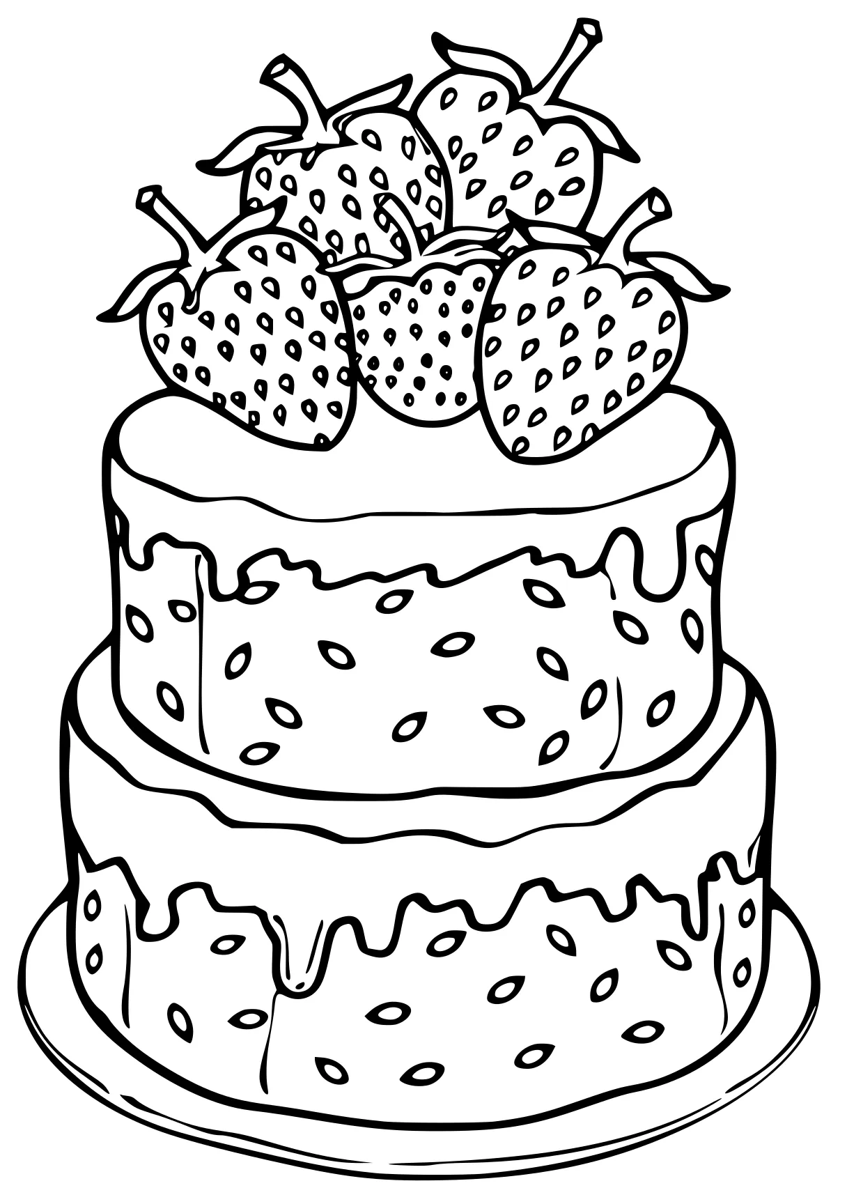 strawberry shortcake coloring page cake, shortcake, strawberry, free downloads