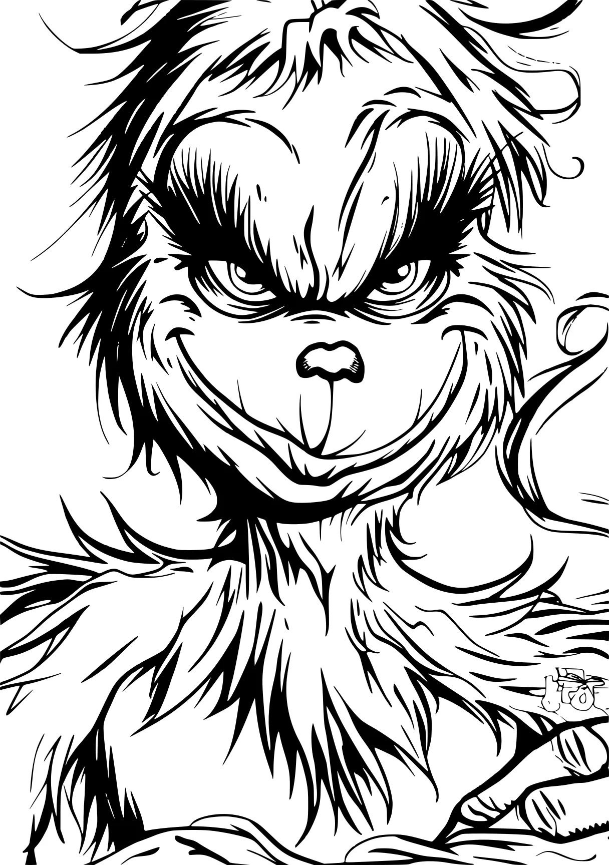 christmas coloring sheets printable grinch, werewolf, wolverine, raccoon, racoon, free page downloads