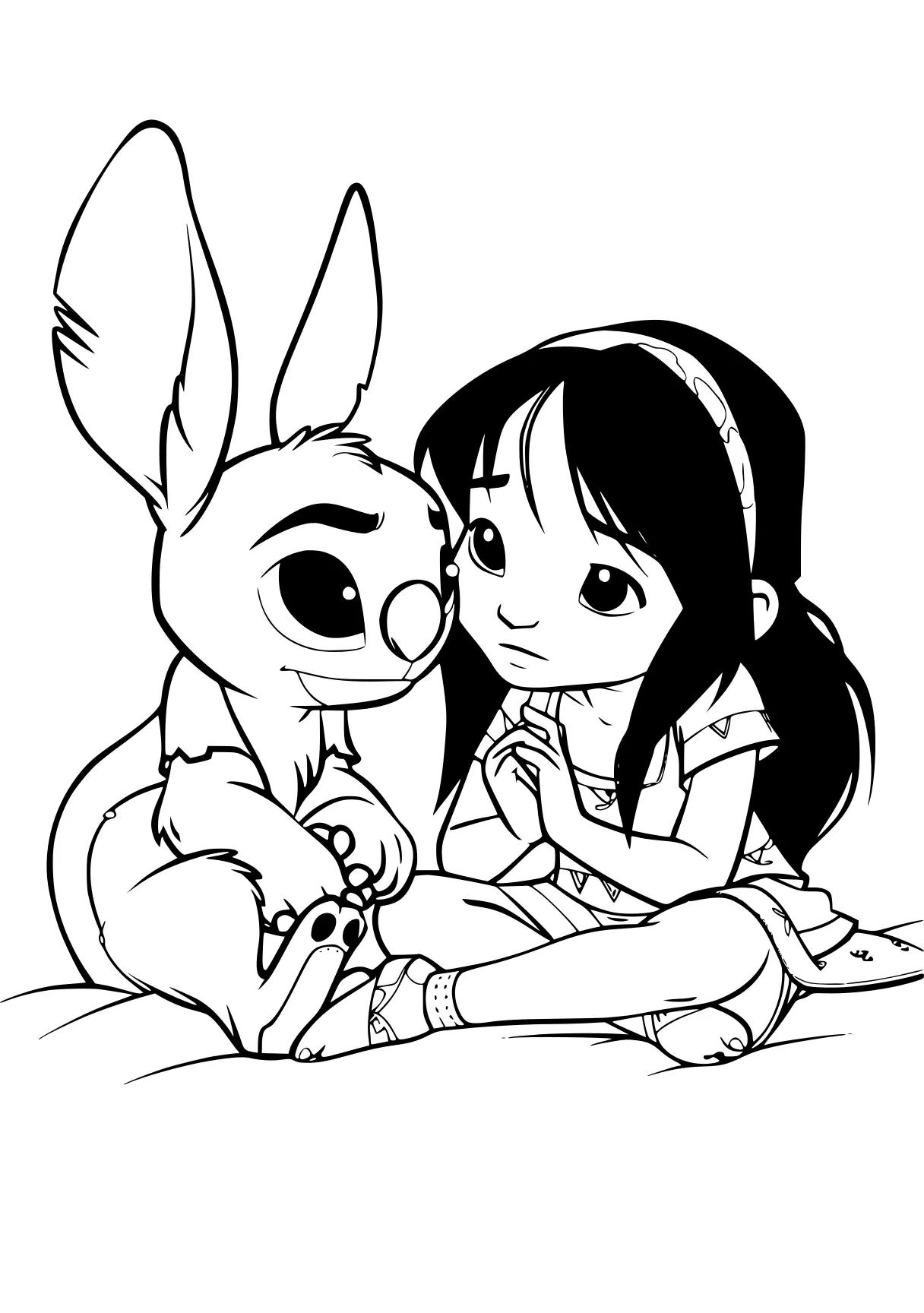 lilo and stitch coloring pages bunny, bunnies, rabbit, zootopia, scorbunny, free page downloads