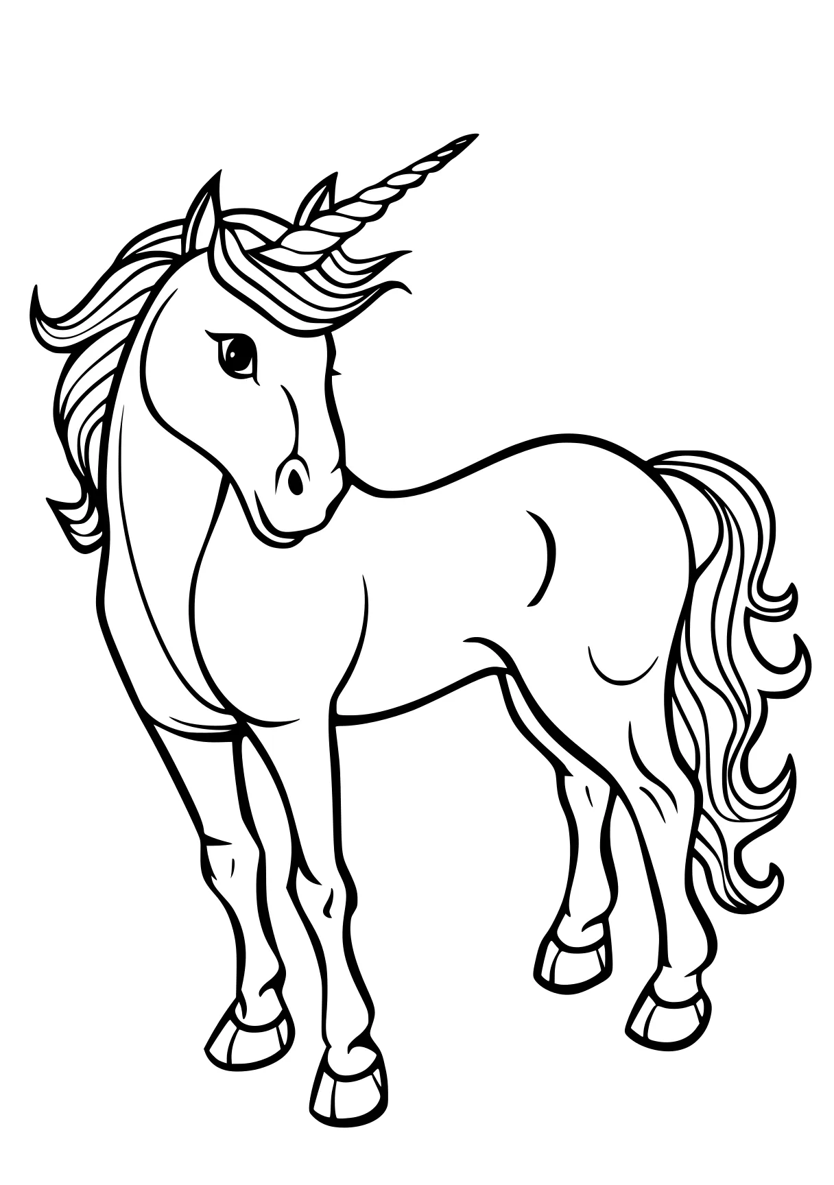 unicorn coloring horse, unicorn, pony, pegasus, alicorn, free page downloads