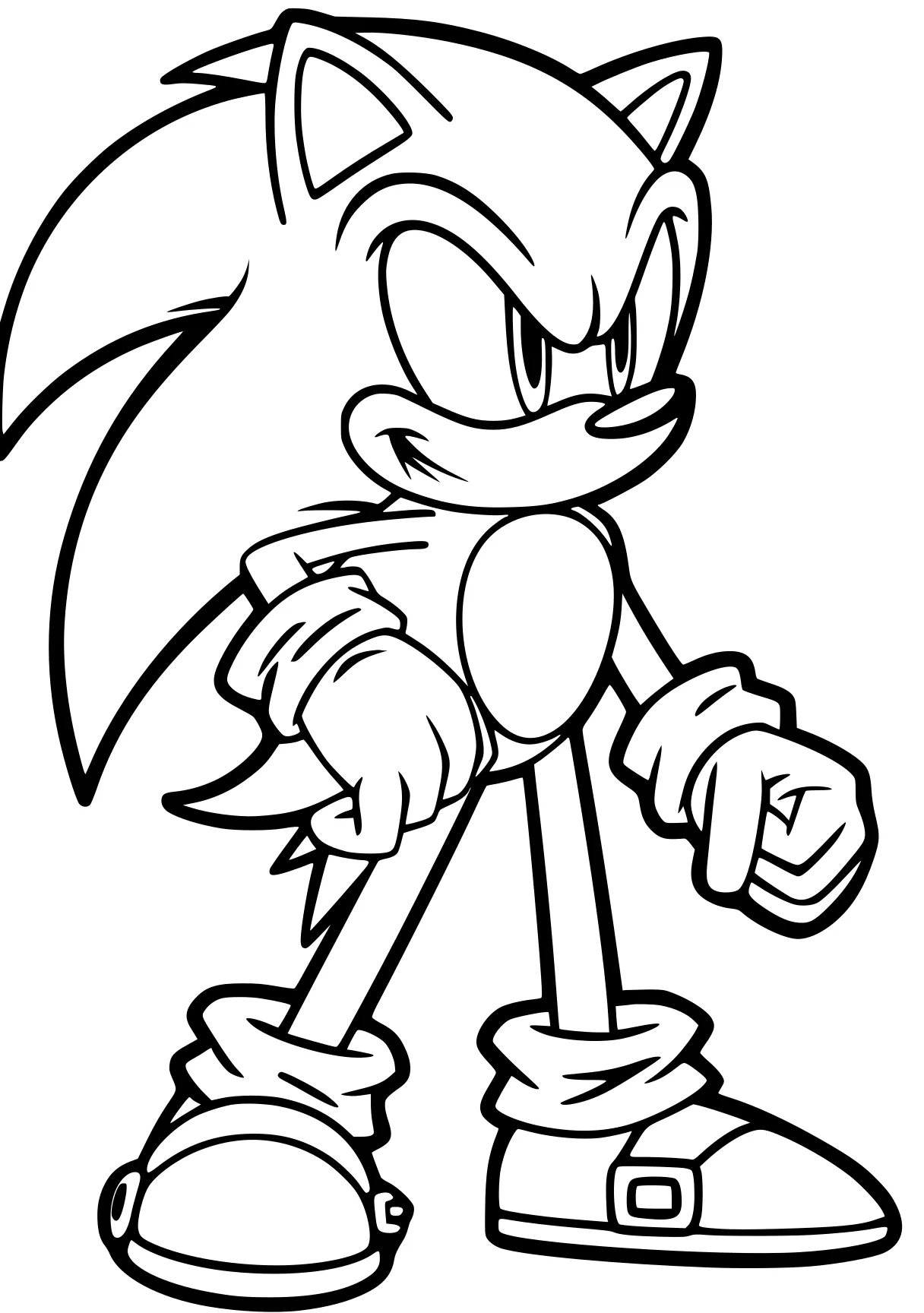 super sonic colouring pages sonic, knuckles, tails, hedgehog, eggman, free coloring page downloads