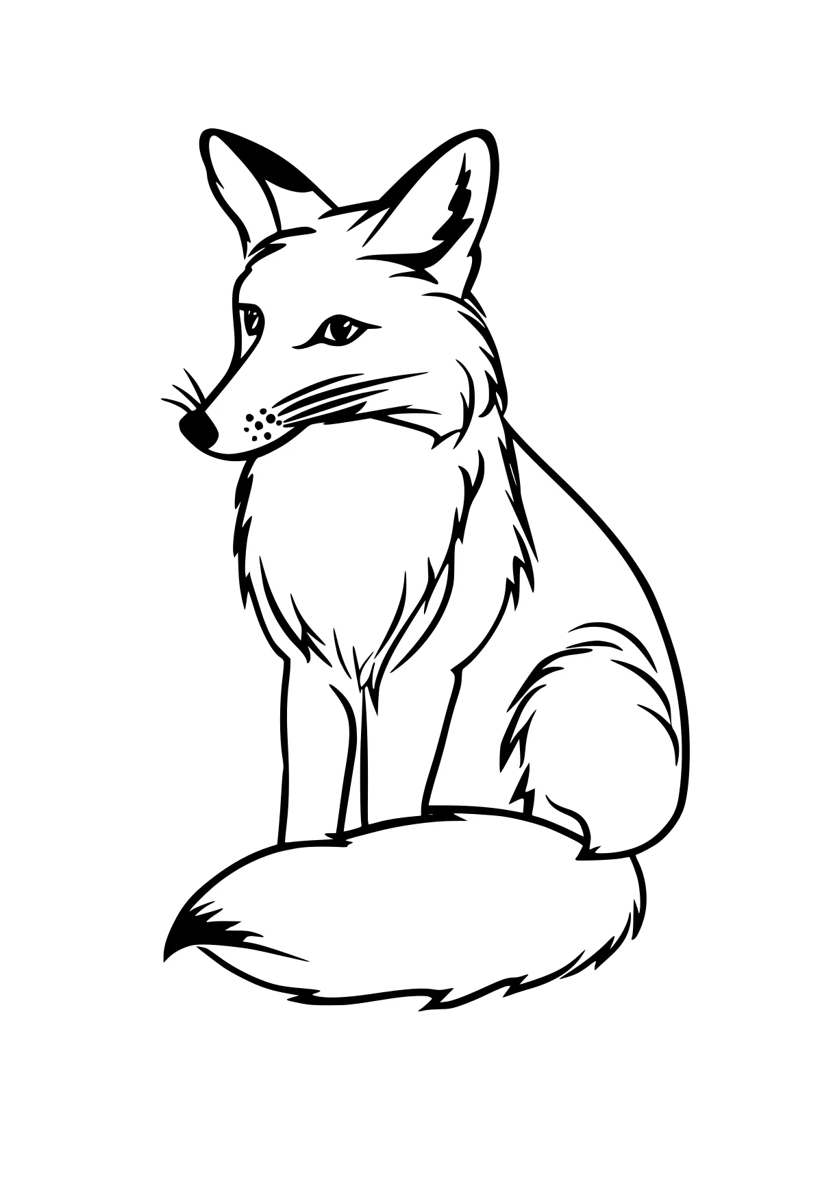 fox coloring page fox, foxes, wolf, foxy, husky, free downloads