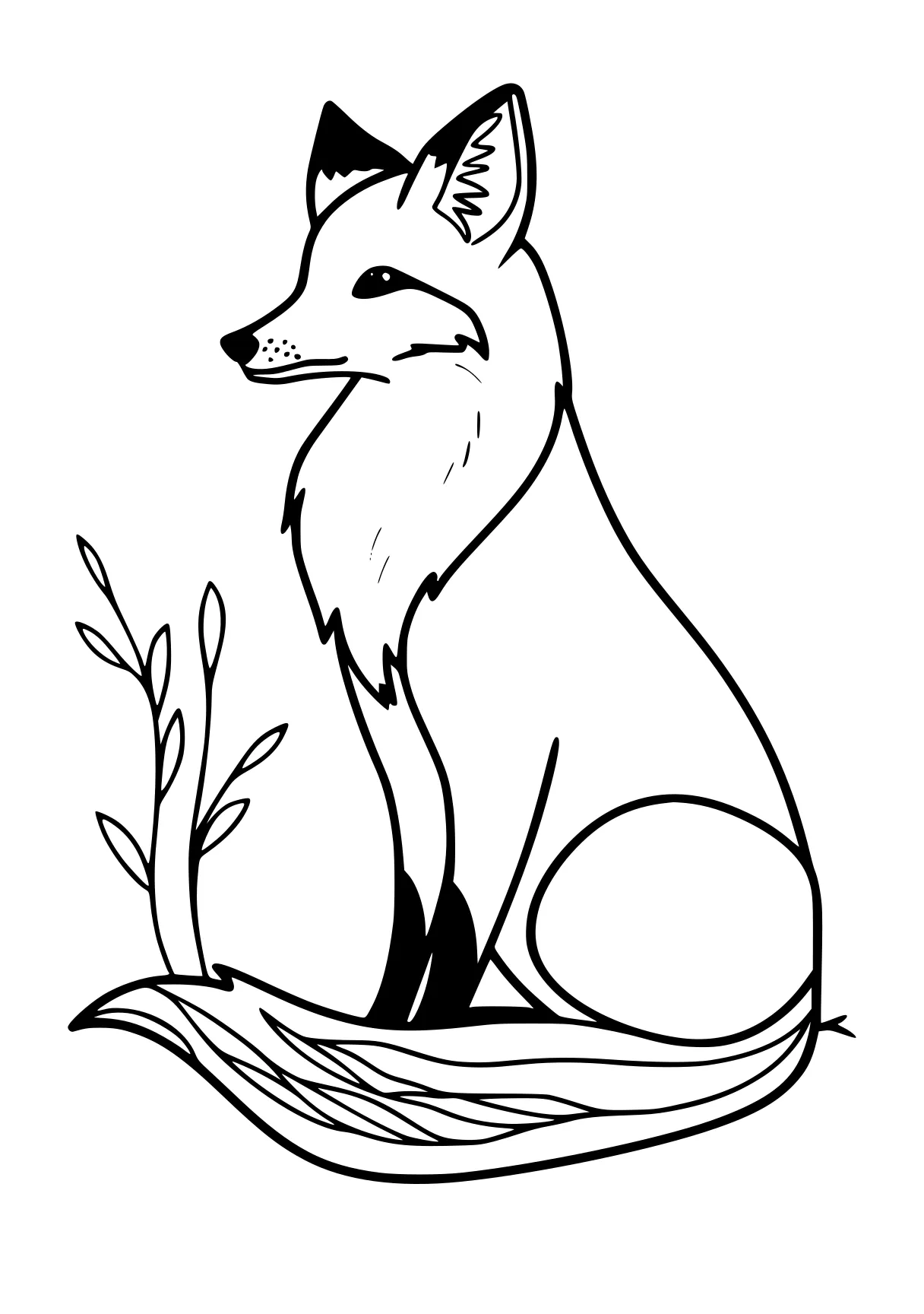 fox coloring page fox, foxes, wolf, squirrel, kangaroo, free downloads