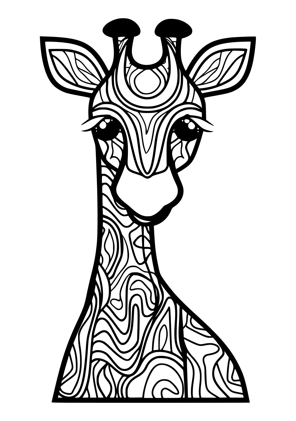 free printable coloring pages giraffe, deer, llama, zebra, bambi, page downloads