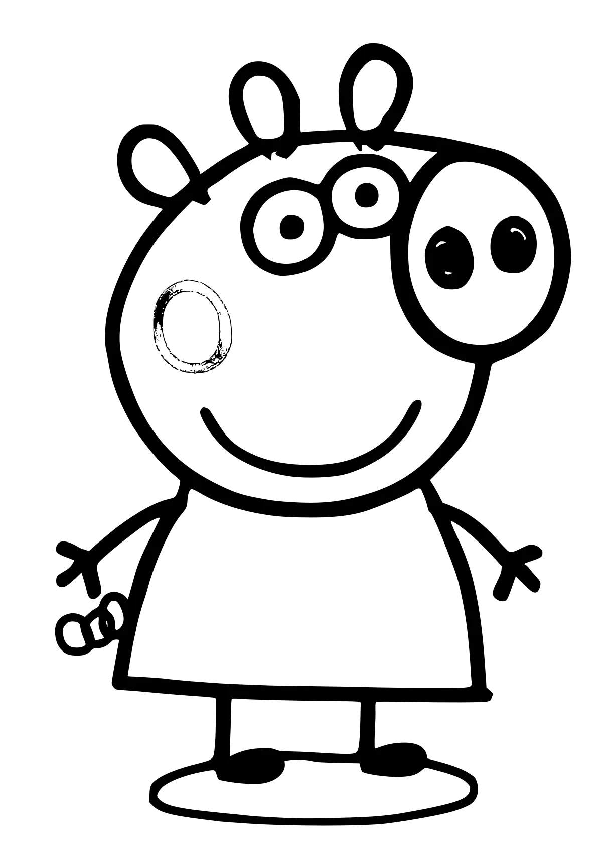 peppa coloring page peppa, pocoyo, pororo, pig, sheep, free downloads