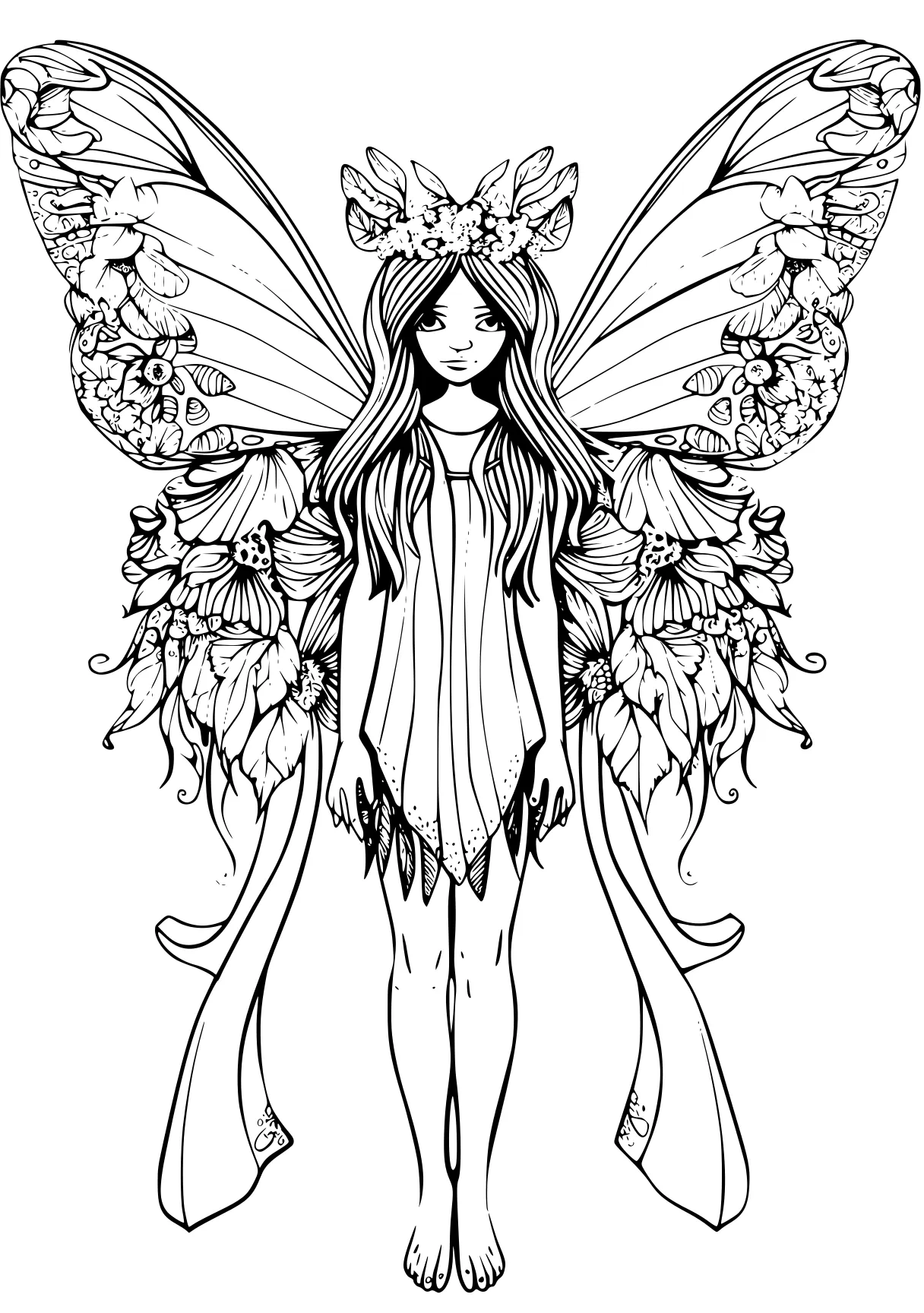 fairy coloring sheets fairy, angel, butterfly, free page downloads