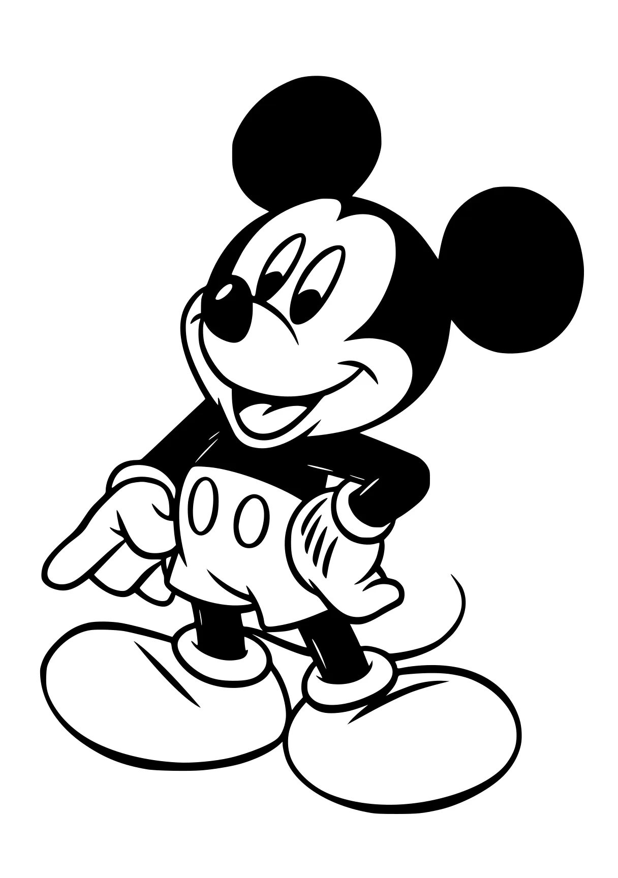 mickey coloring page mickey, mouse, minnie, disney, a4, free downloads