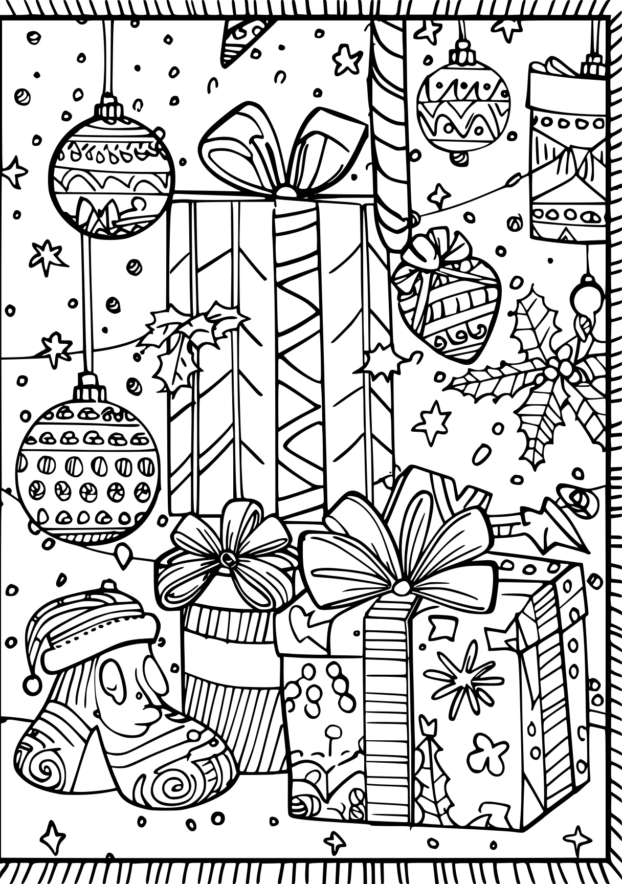 coloring pages for adults christmas, zentangle, ornament, nutcracker, free page downloads