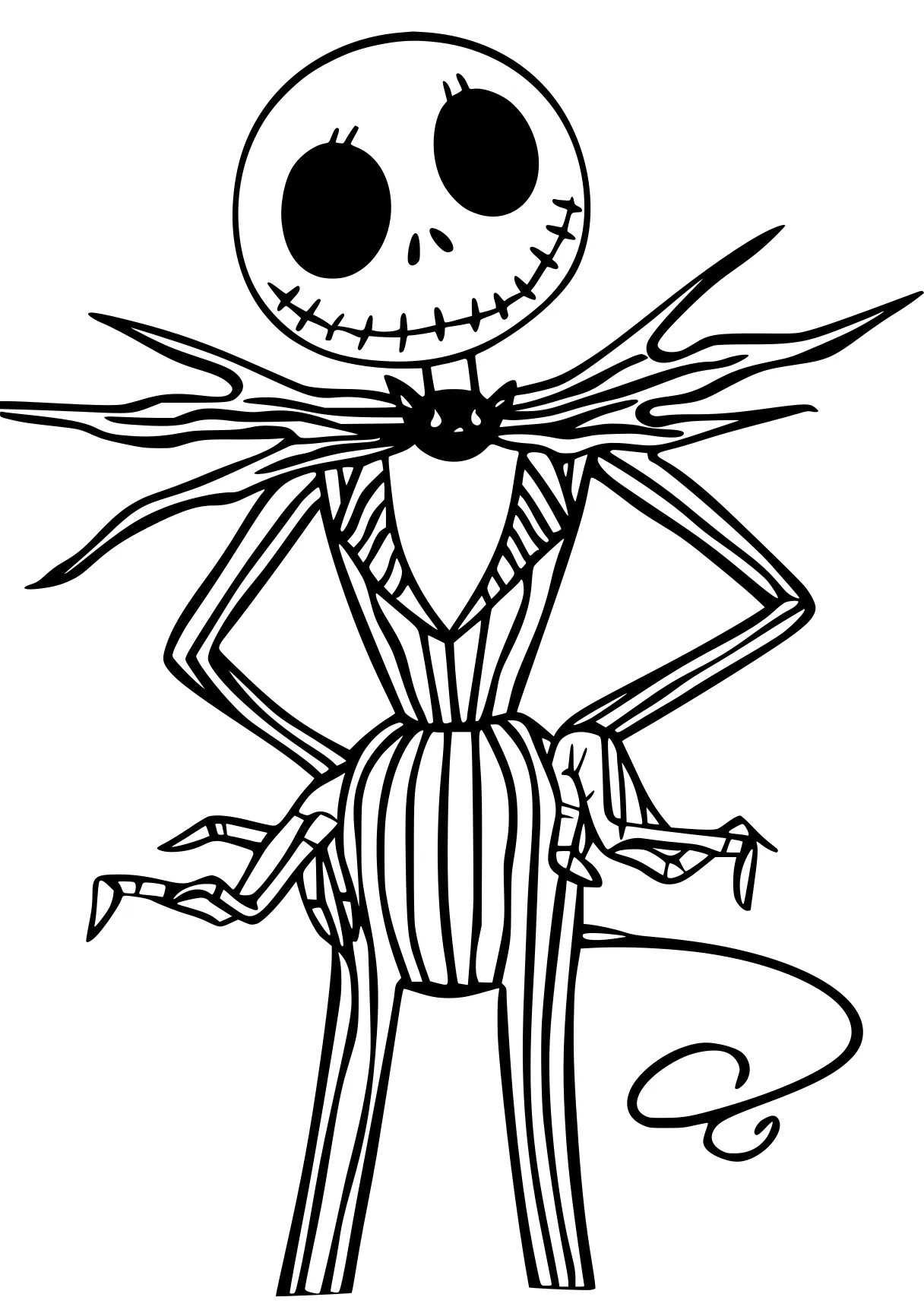 coloring pages nightmare before christmas skellington, skeleton, scarecrow, vampirina, freddy, free page downloads