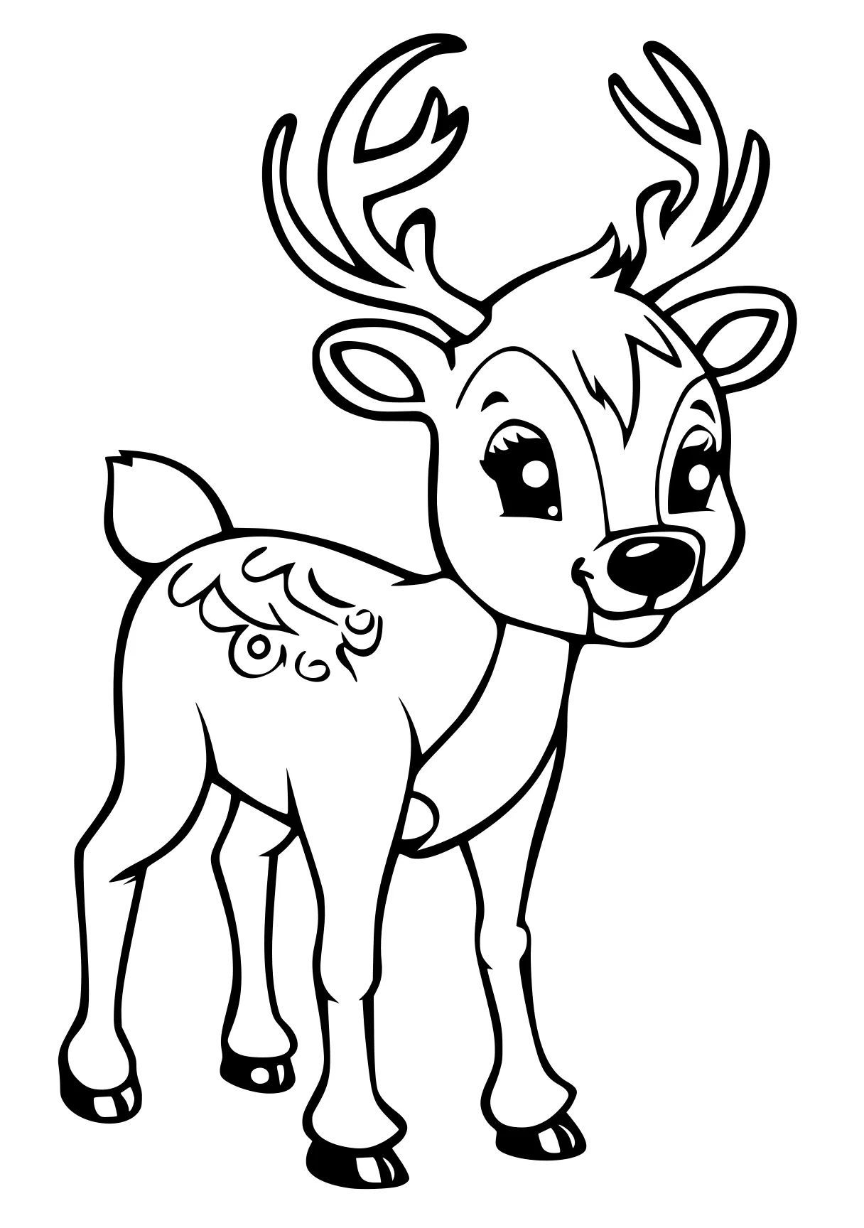 rudolph coloring page deer, bambi, reindeer, rudolph, free downloads