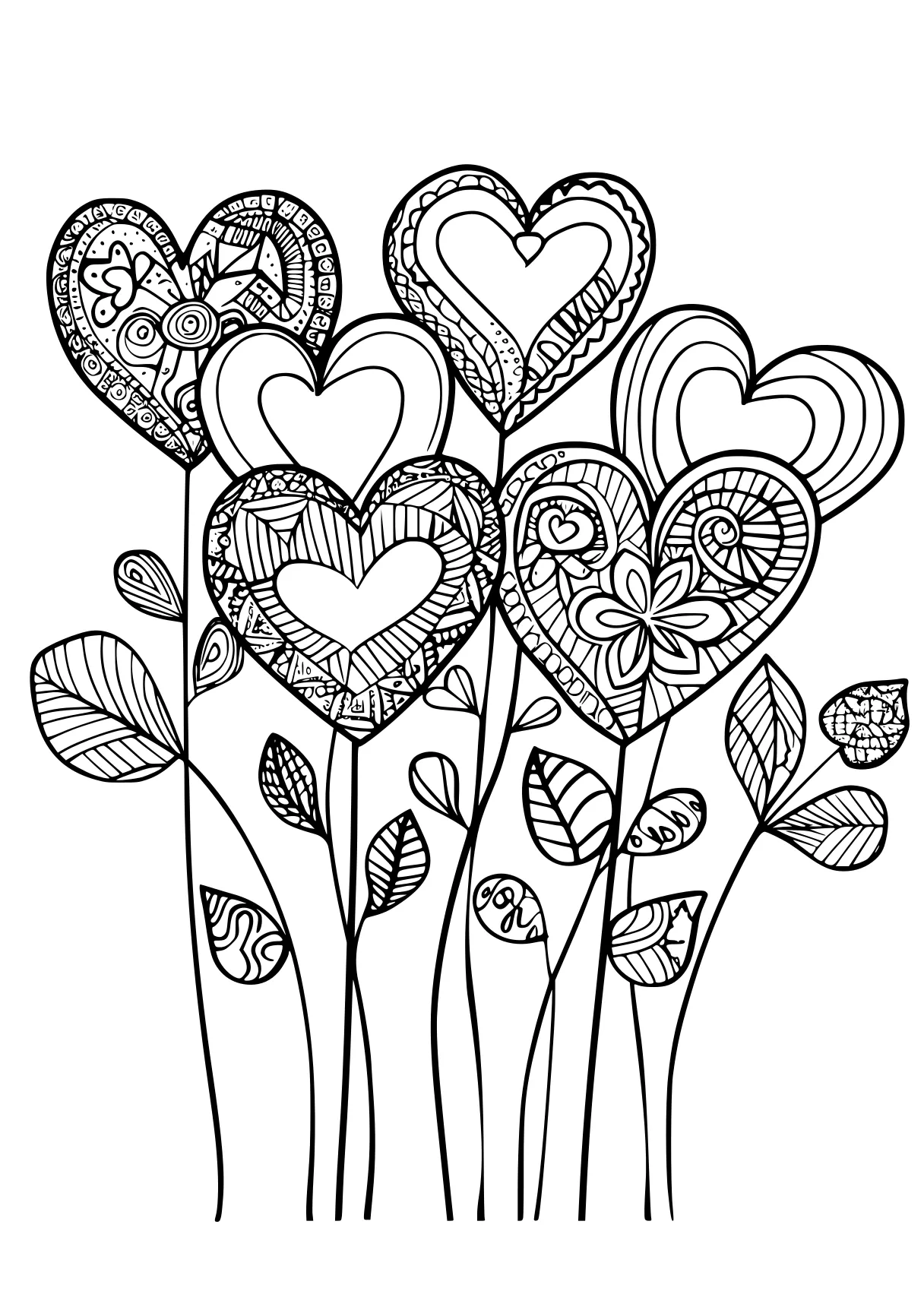 free coloring pages valentines day, zentangle, printables, iheartcraftythings, page downloads