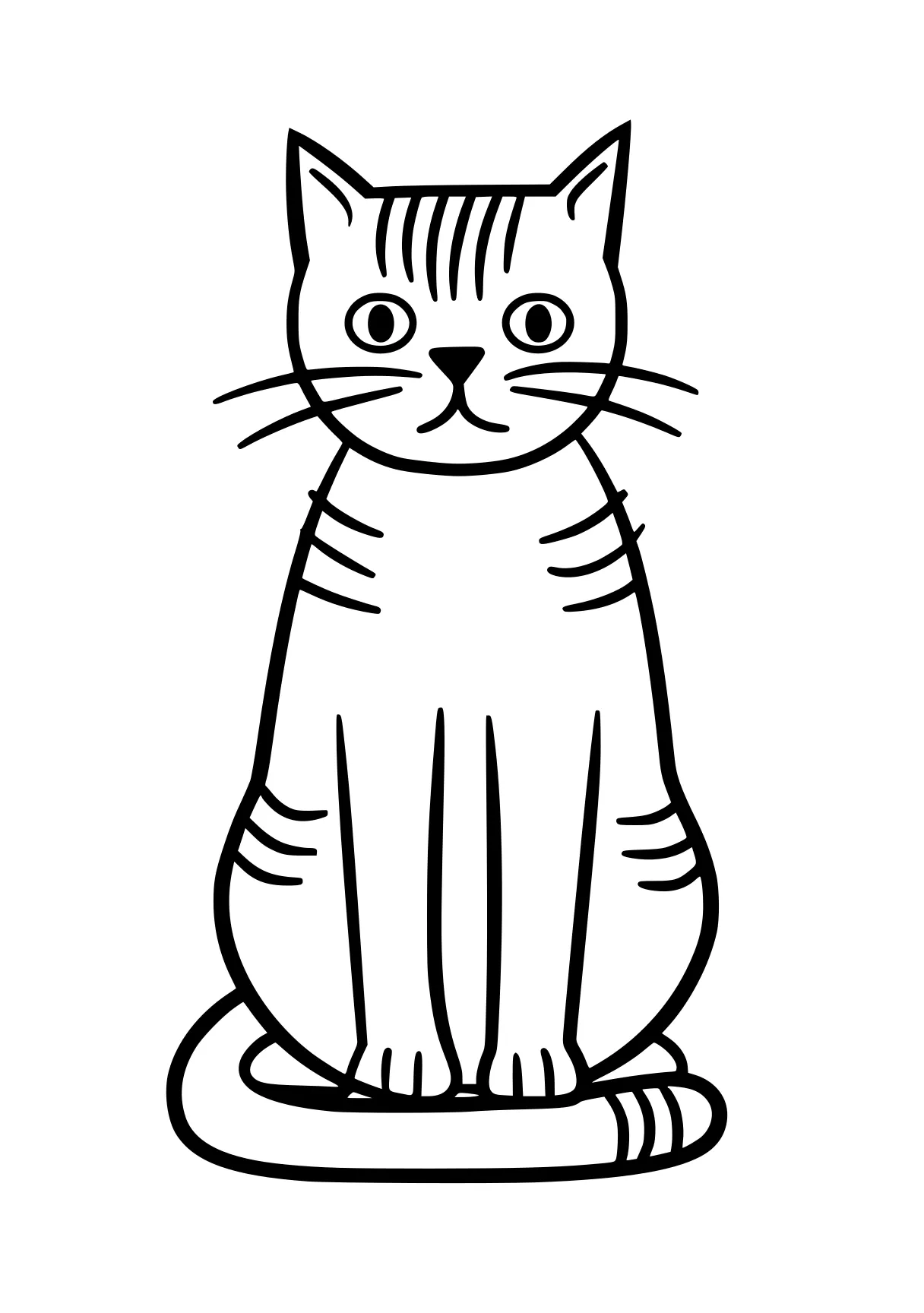 cat coloring cat, garfield, kitty, caticorn, illustrator, free page downloads