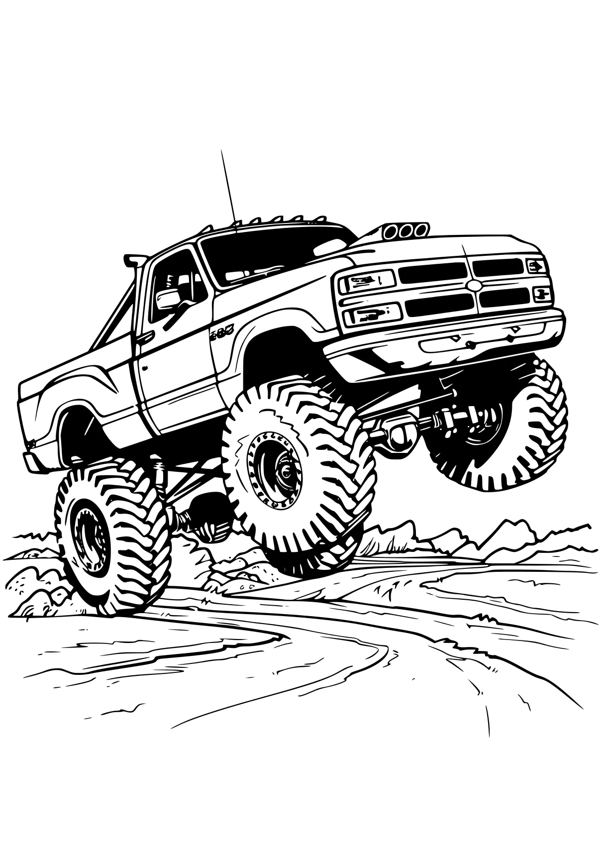 monster truck coloring pages crawler, truck, vehicle, trucks, ranger, free page downloads