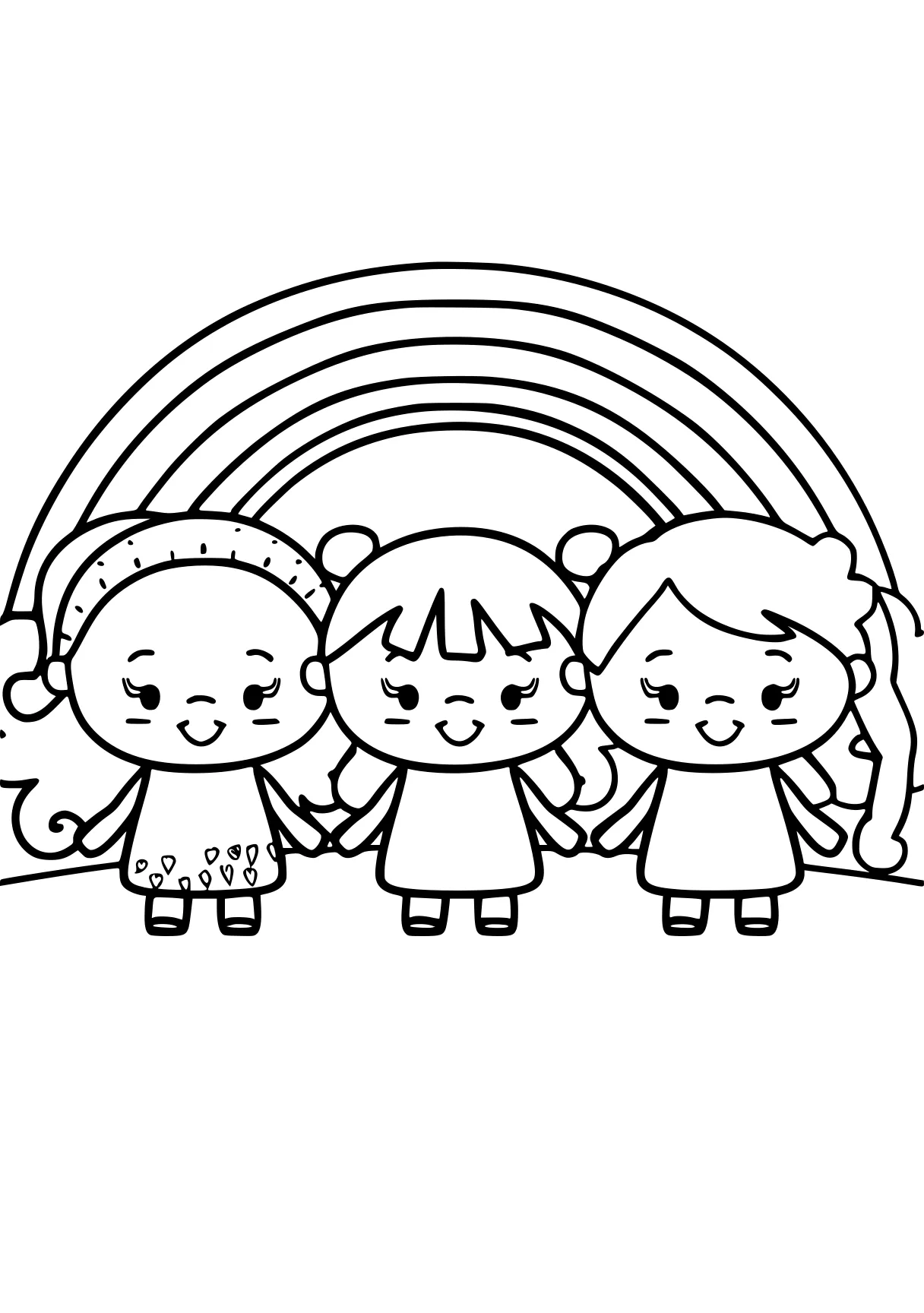 rainbow friends colouring pages circle, sanrio, children, cinnamoroll, free coloring page downloads