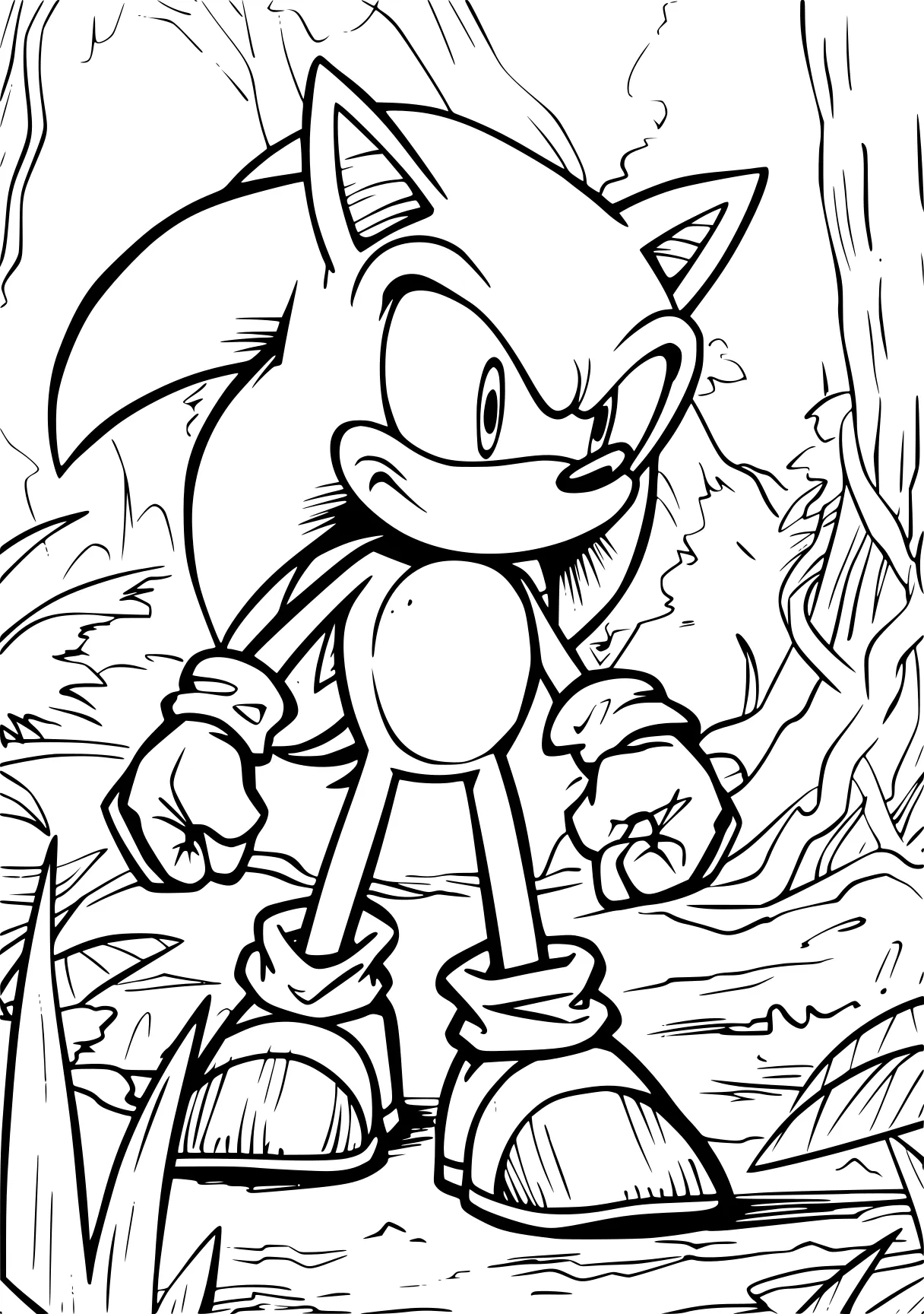 super sonic colouring pages sonic, knuckles, tails, hedgehog, coloring, free coloring page downloads