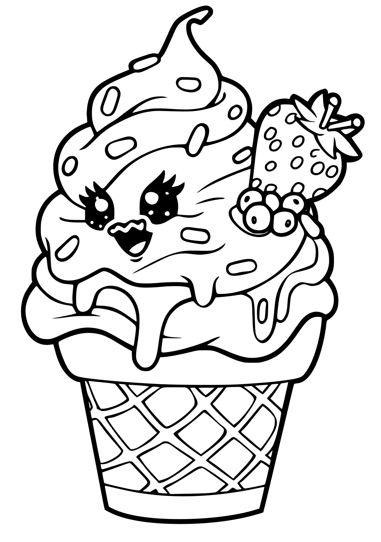 shopkin coloring page cupcake, shortcake, dot, free downloads