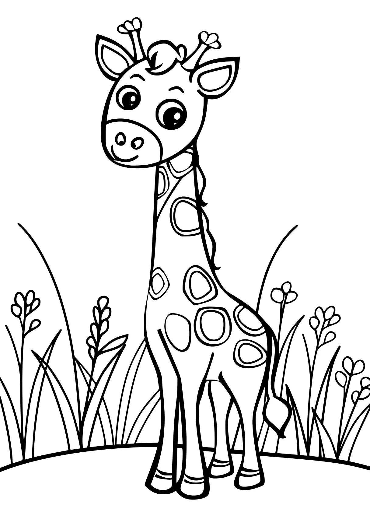 free coloring printables giraffe, deer, zebra, page downloads